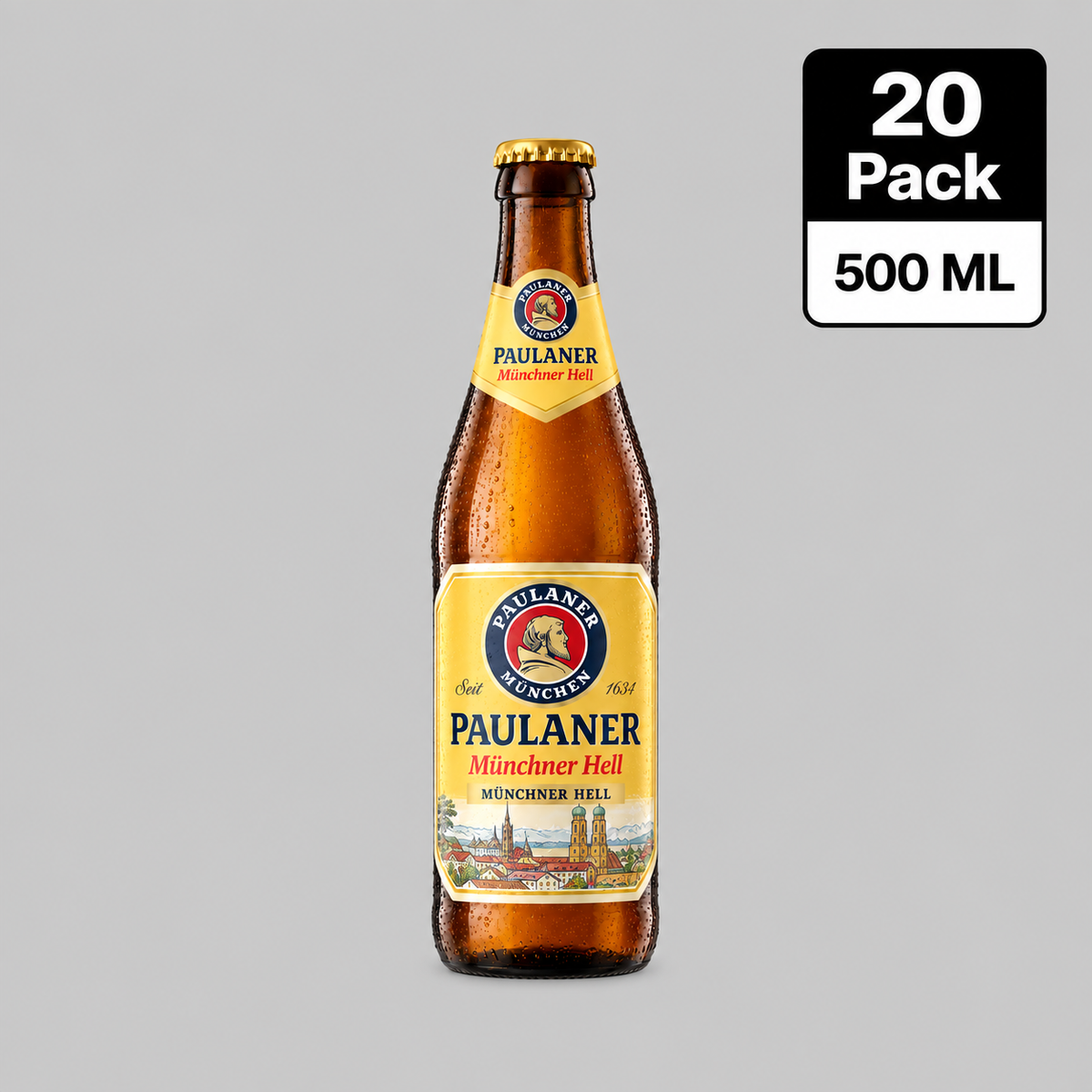 Paulaner Münchner Hell Bottle 20x500ml 4.9%