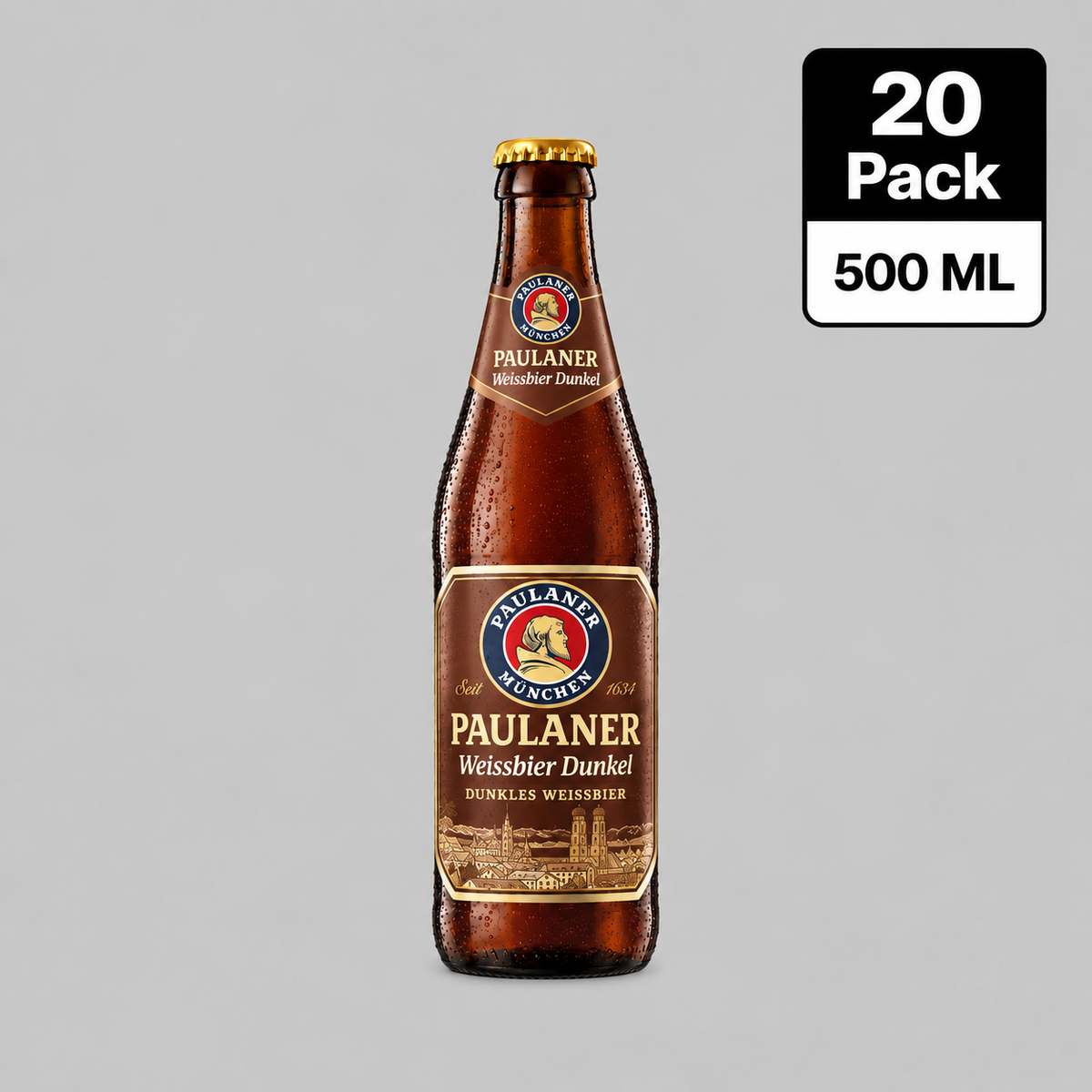 Paulaner Weissbier Dunkel Bottle 20x500ml 5.3%