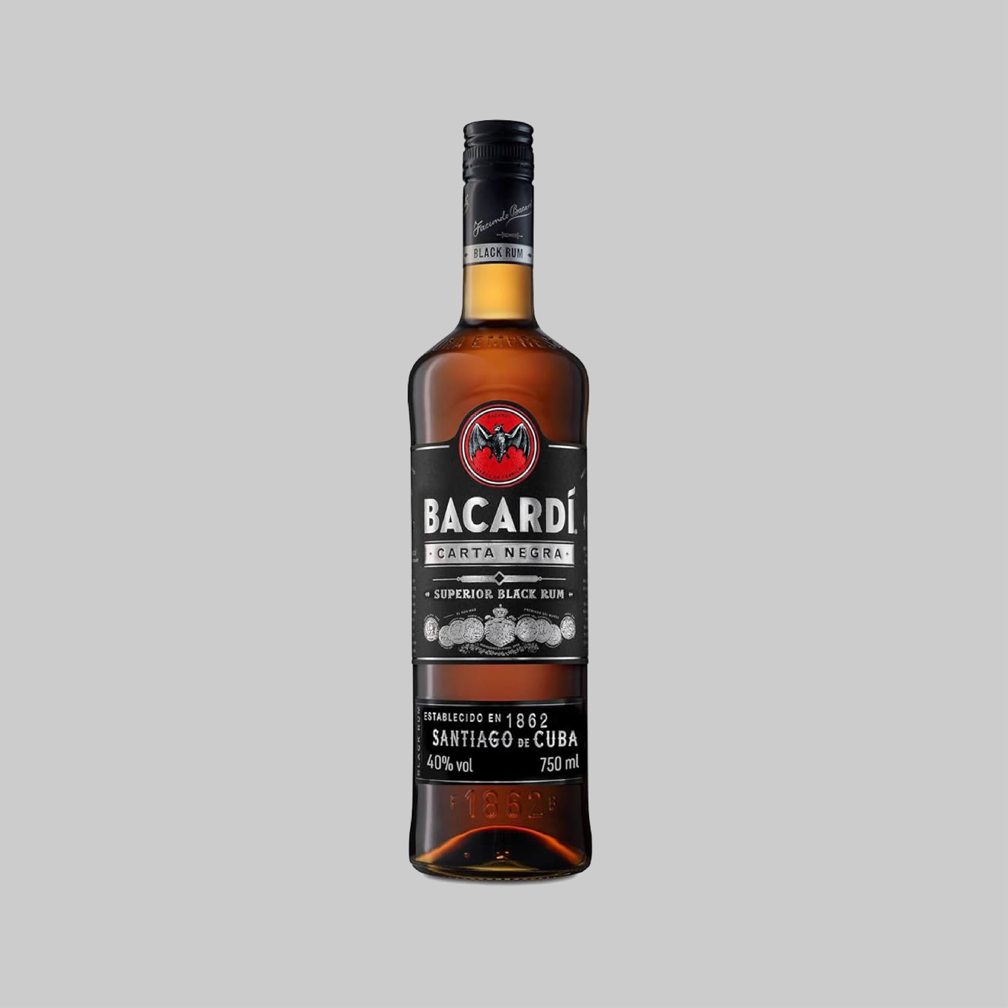 Bacardi Negra Black Rum 750ml 40.0% | TIME2DRINK