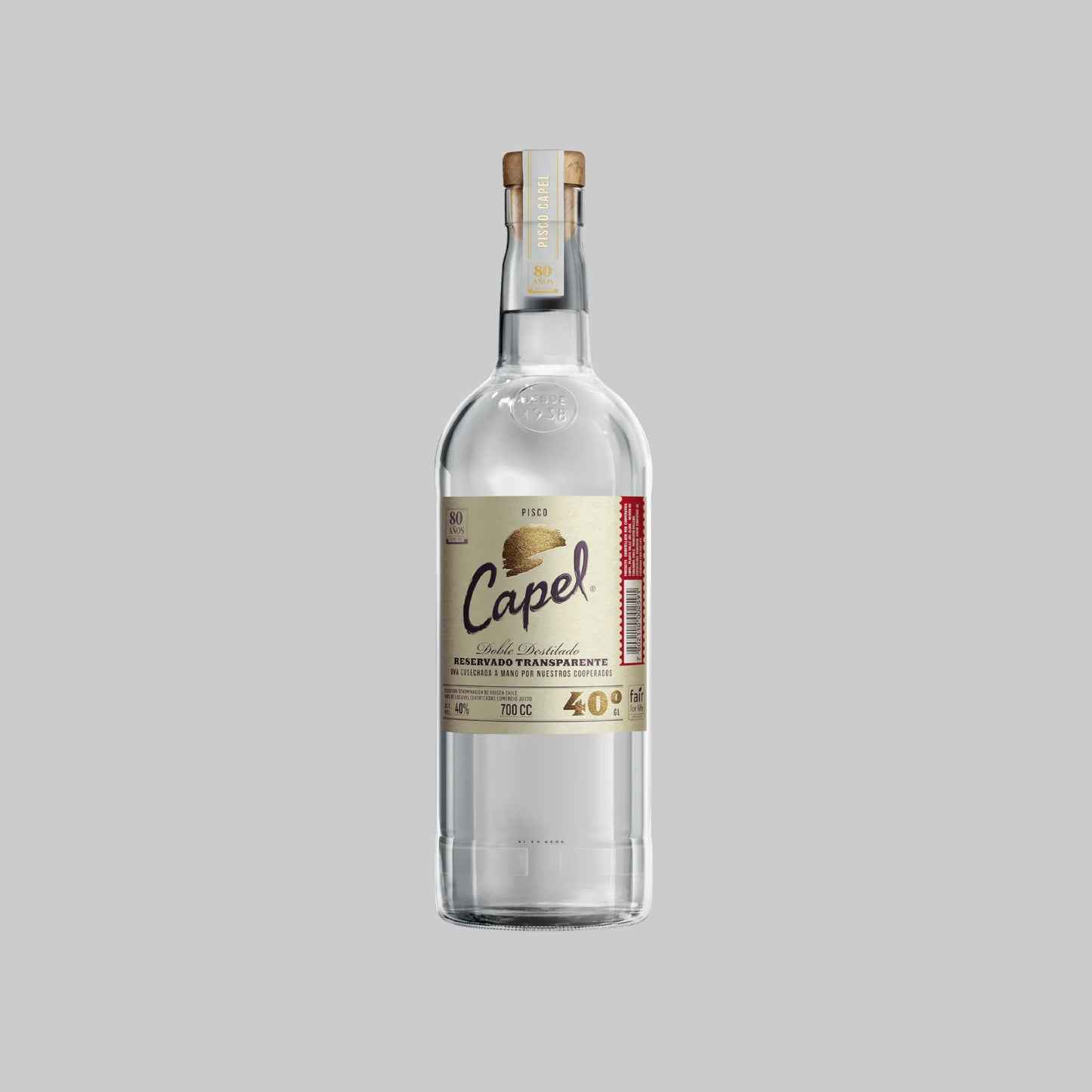 Capel Pisco Reservado Transparente 700ml 40.0% | TIME2DRINK