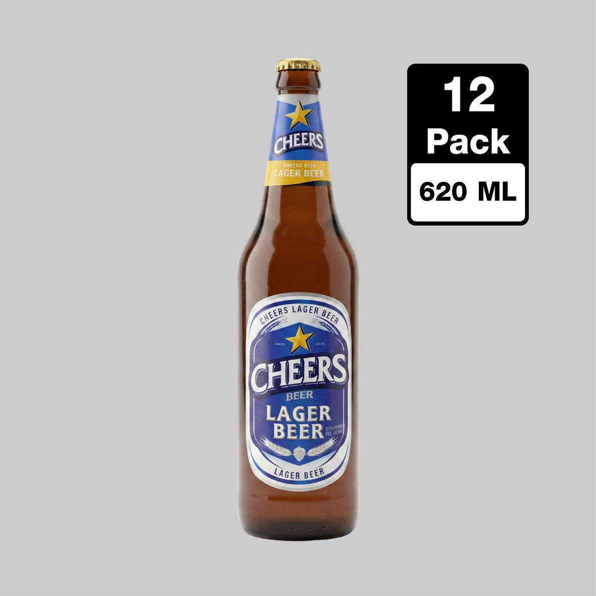 Cheers Beer Large Bottle 12x620ml 5.0% | TIME2DRINK