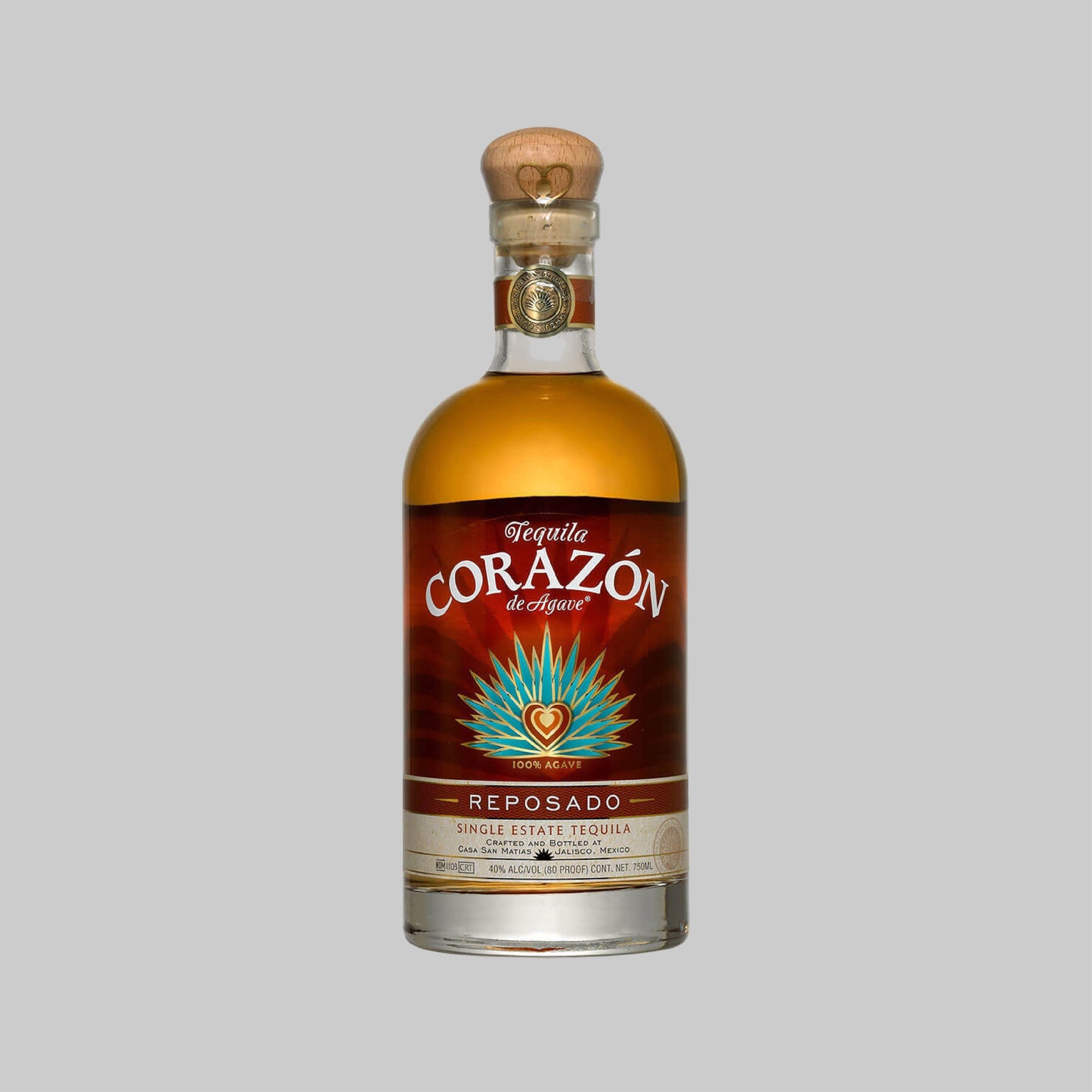 Corazon de Agave Tequila Reposado 750ml 40.0% | TIME2DRINK