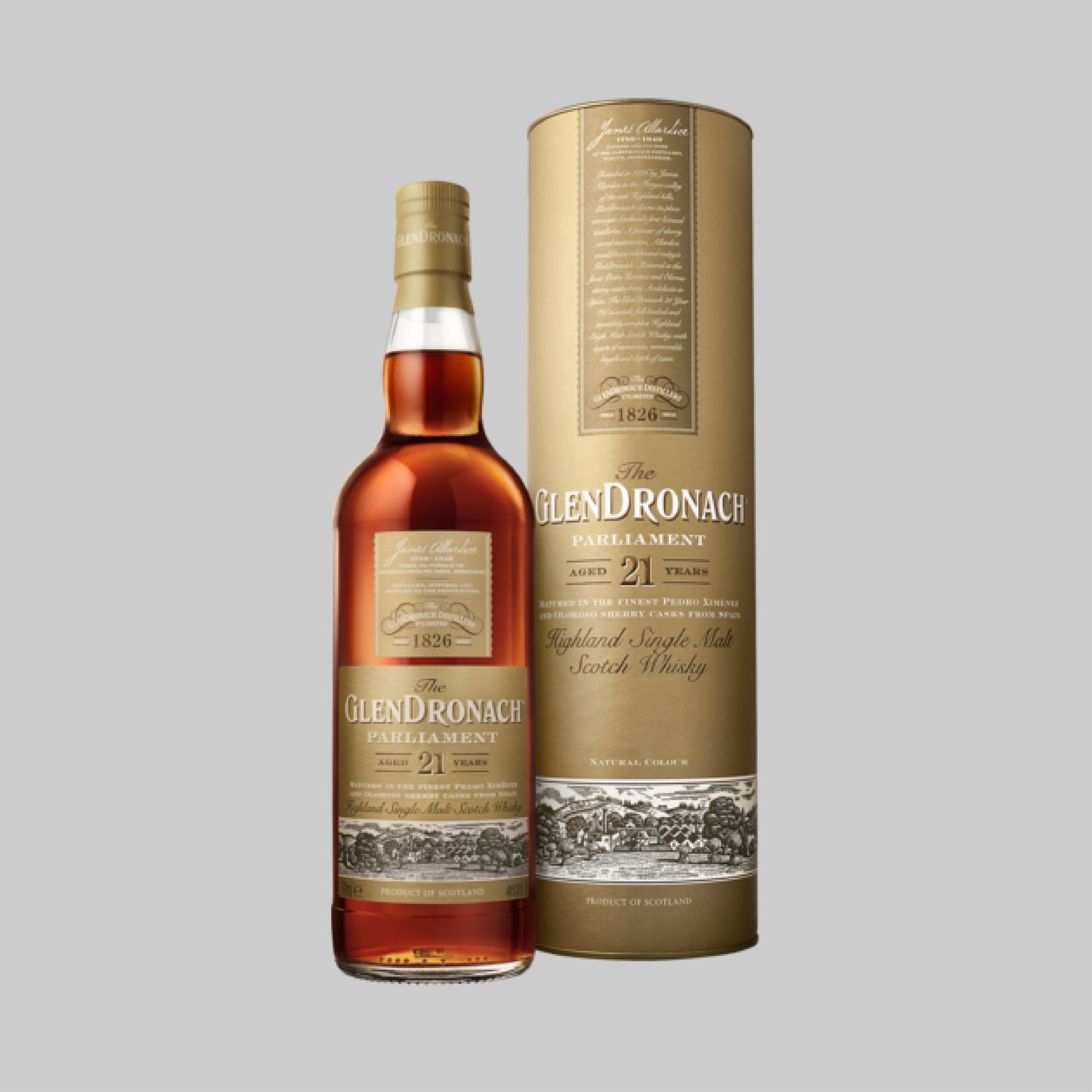 GlenDronach Parliament 21 Years Single Malt Scotch Whisky 700ml 48.0% | TIME2DRINK