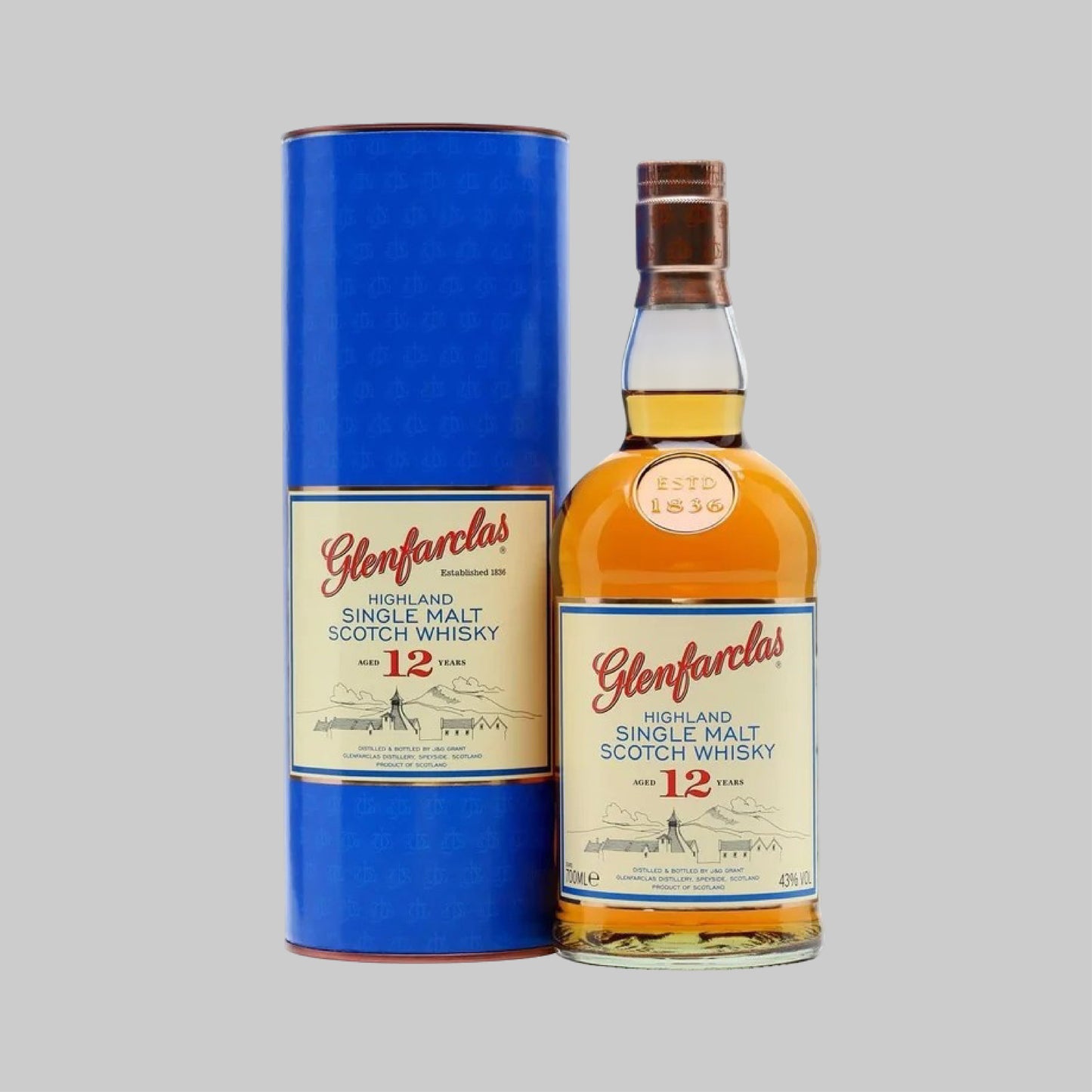 Glenfarclas 12 Years Single Malt Scotch Whisky 700ml 43.0% | TIME2DRINK