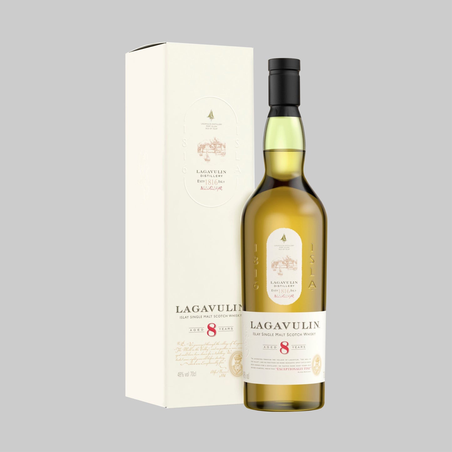 Lagavulin 8 Years Old Single Malt Scotch Whisky 700ml 48.0% - Time2Drink
