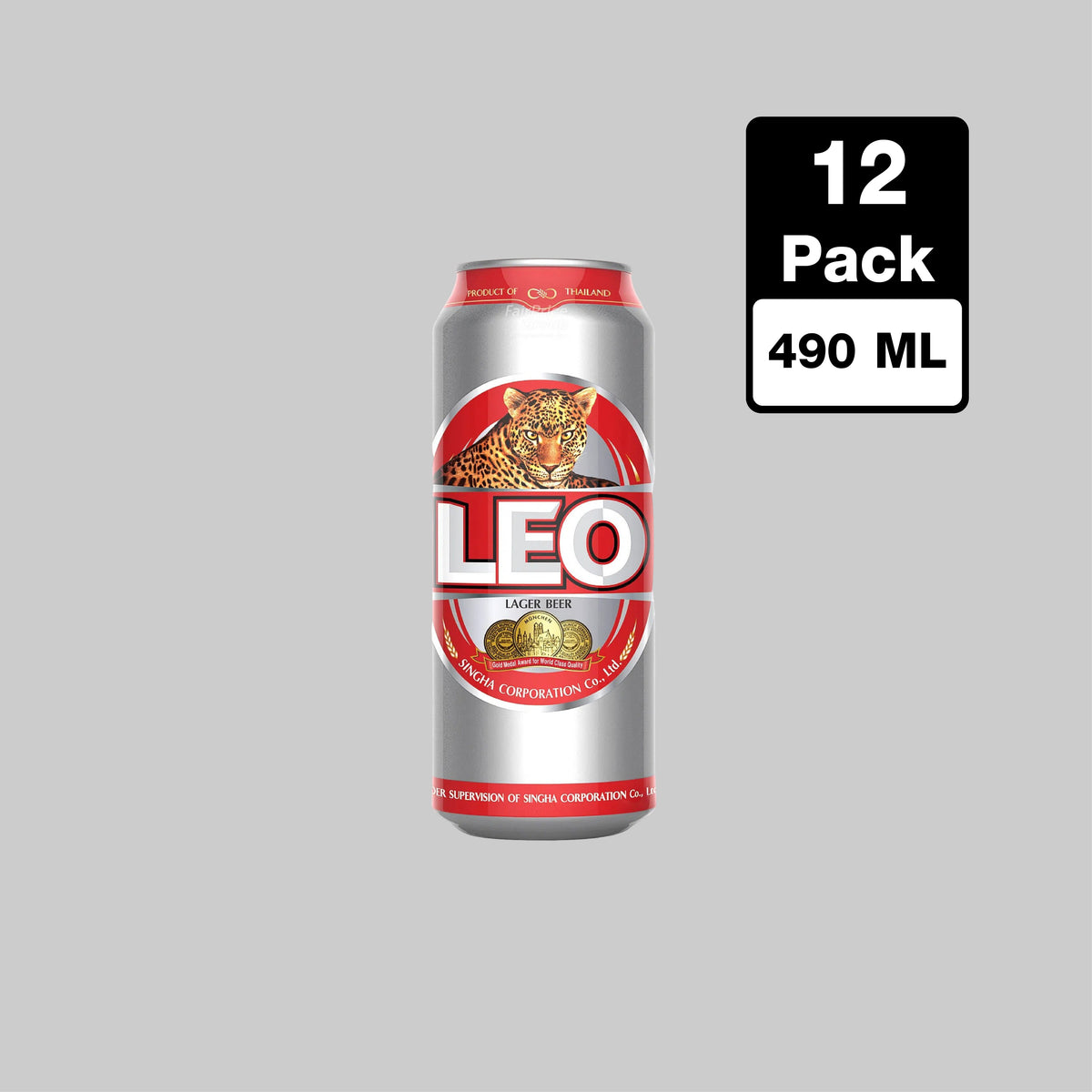 Leo Beer Can 12x490ml 5.0% | TIME2DRINK