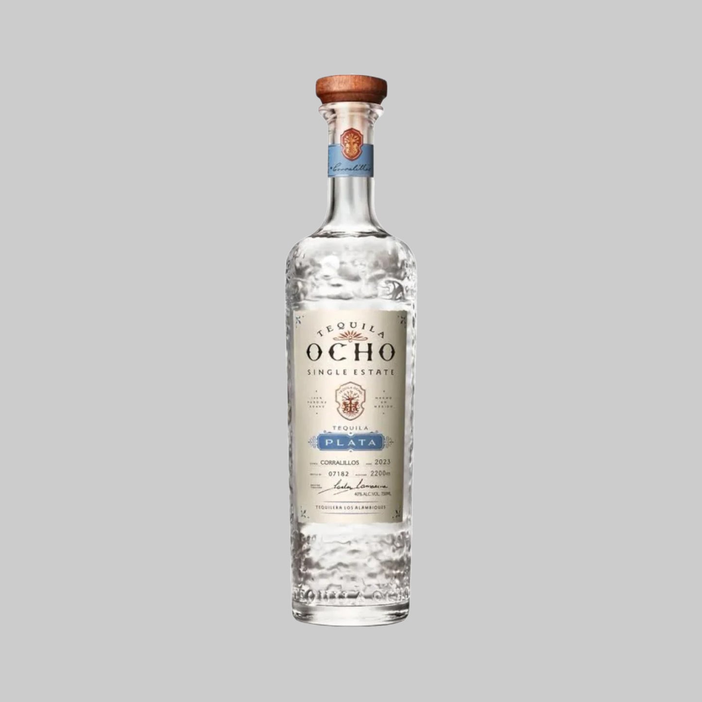 Ocho Single Estate Tequila Plata 750ml 40.0% | TIME2DRINK