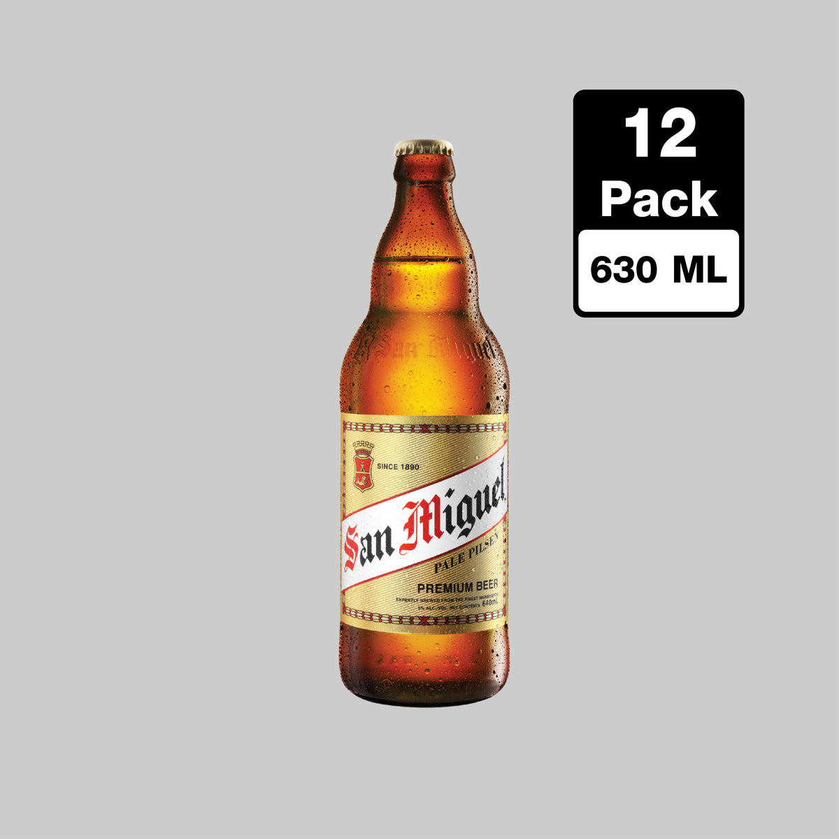 San Miguel Pale Pilsen Large Bottle 12x630ml 5.0% | TIME2DRINK