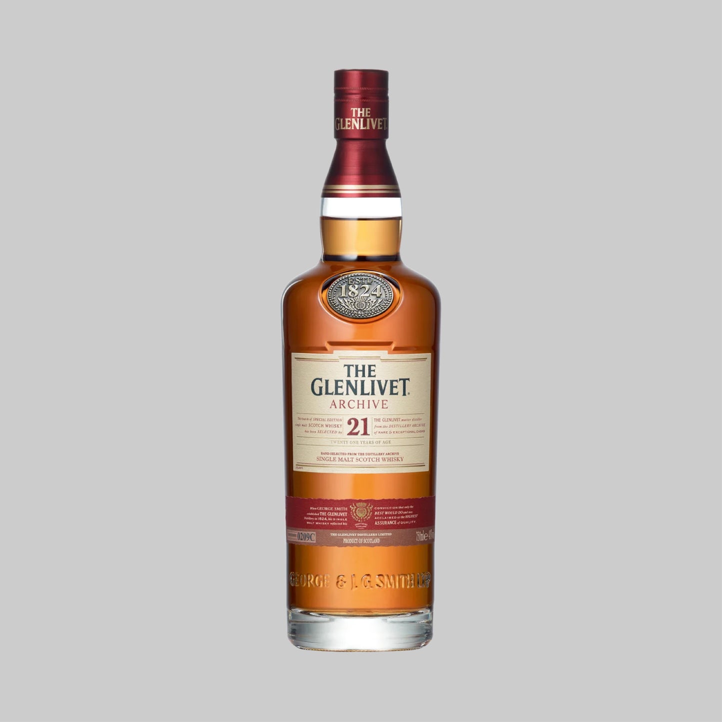 The Glenlivet 21 Years Archive Single Malt Scotch Whisky 700ml 43.0% | TIME2DRINK