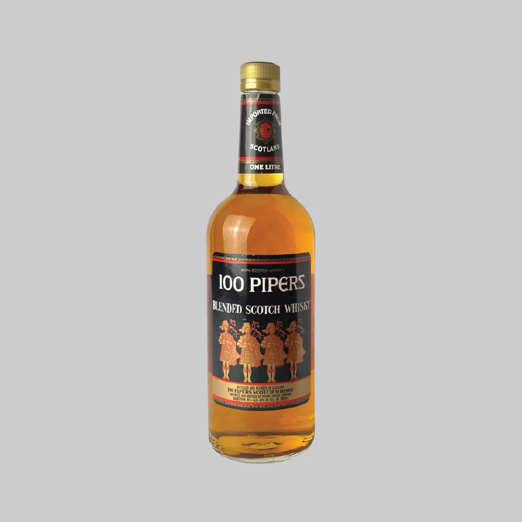 100 Pipers Blended Scotch Whisky 1000ml 40.0% | TIME2DRINK