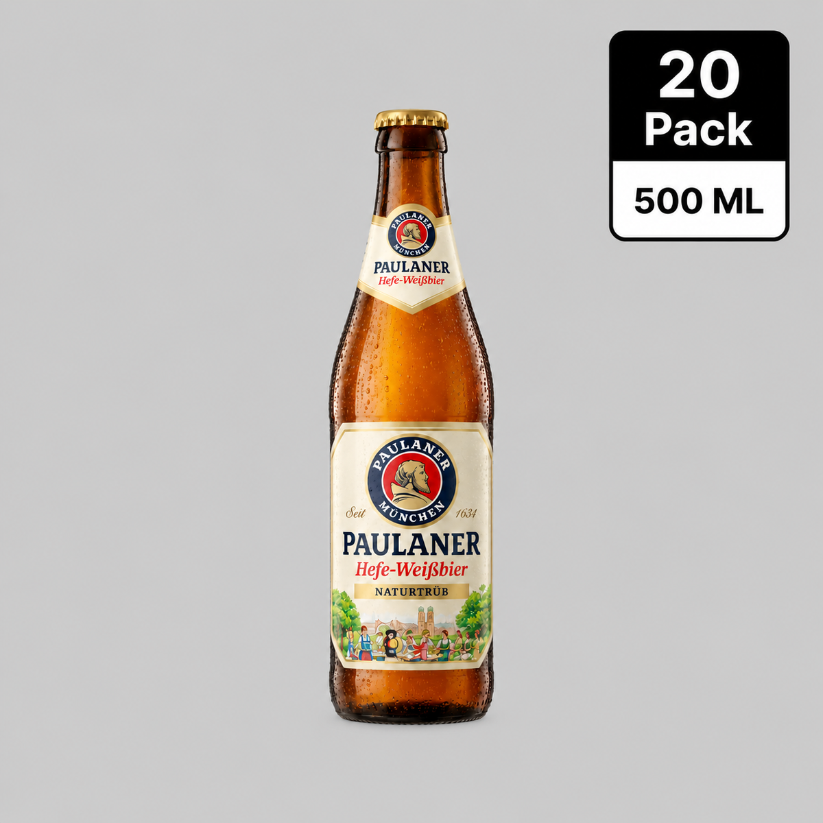 Paulaner Hefe Weissbier Bottle 20x500ml 5.5%