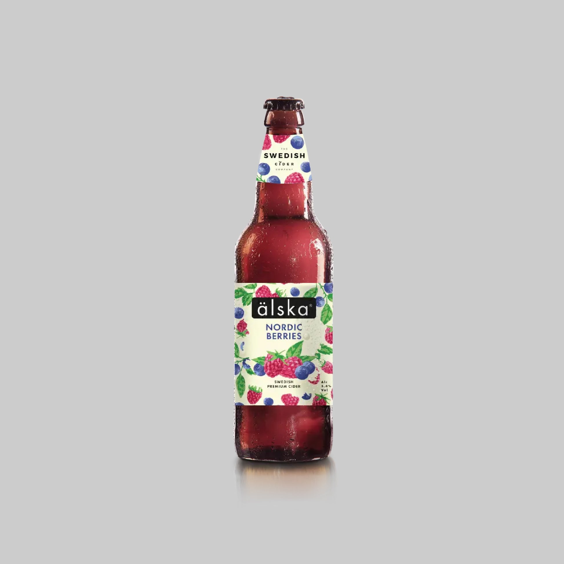 Alska Nordic Berries Swedish Cider Bottle 500ml 4.0% | TIME2DRINK