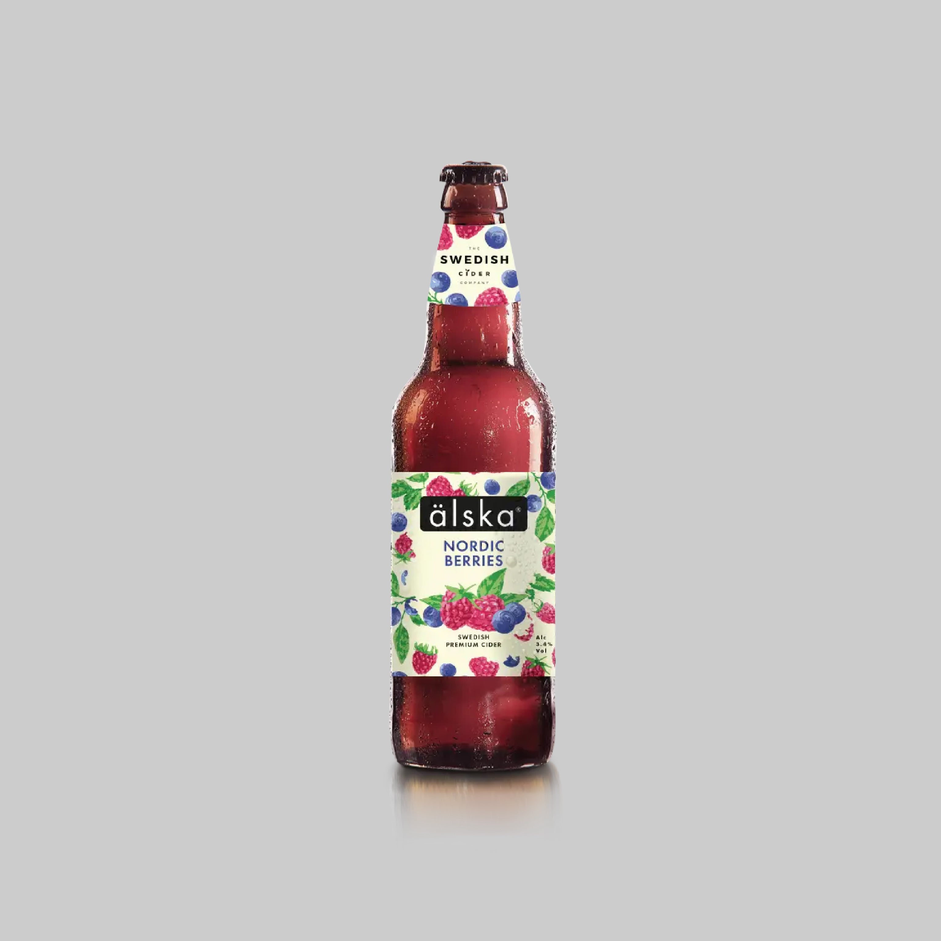 Alska Nordic Berries Swedish Cider Bottle 500ml 4.0% | TIME2DRINK