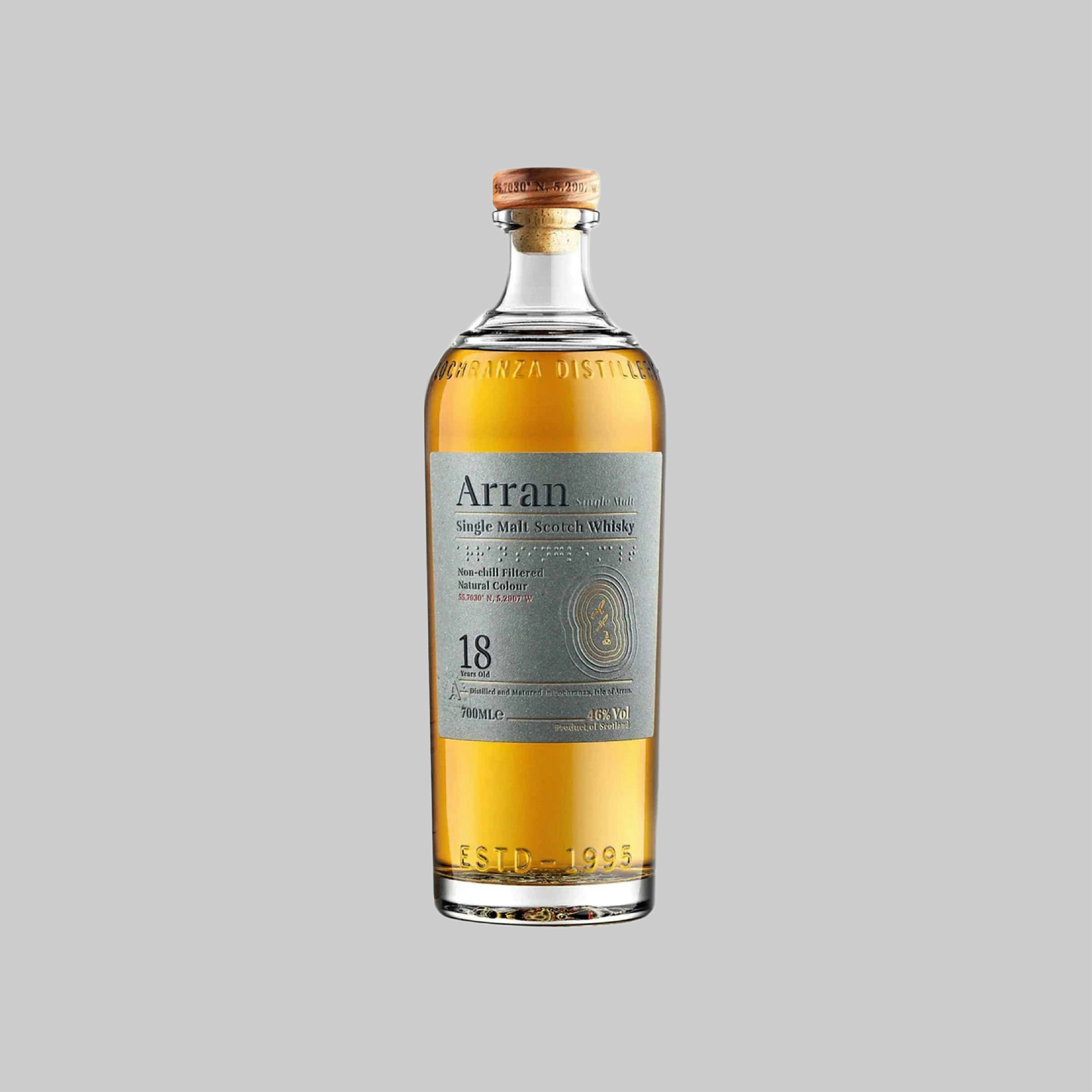 Arran 18 Years Single Malt Scotch Whisky 700ml 46.0% | TIME2DRINK