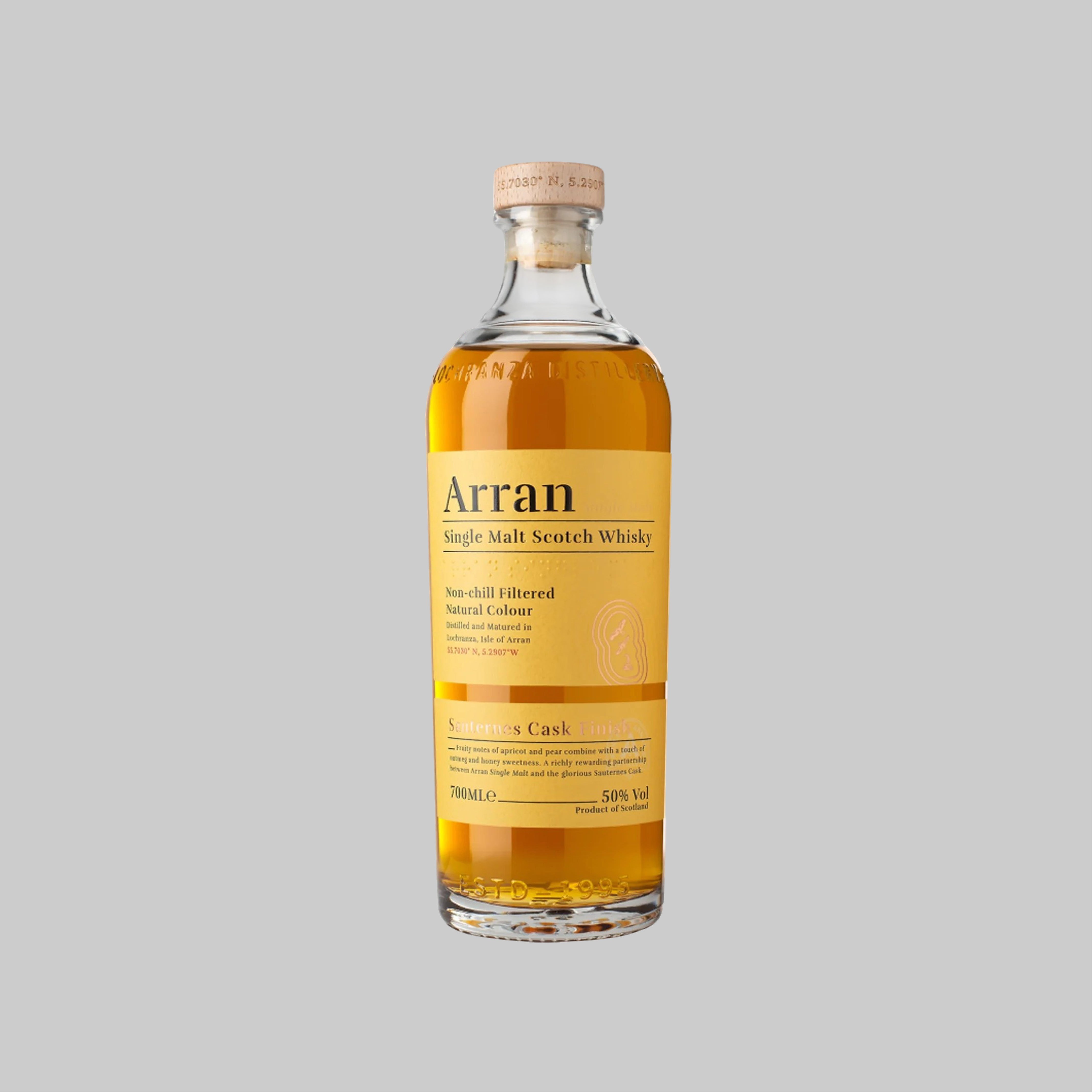 Arran Sauternes Cask Finish Single Malt Scotch Whisky 700ml 50.0% | TIME2DRINK