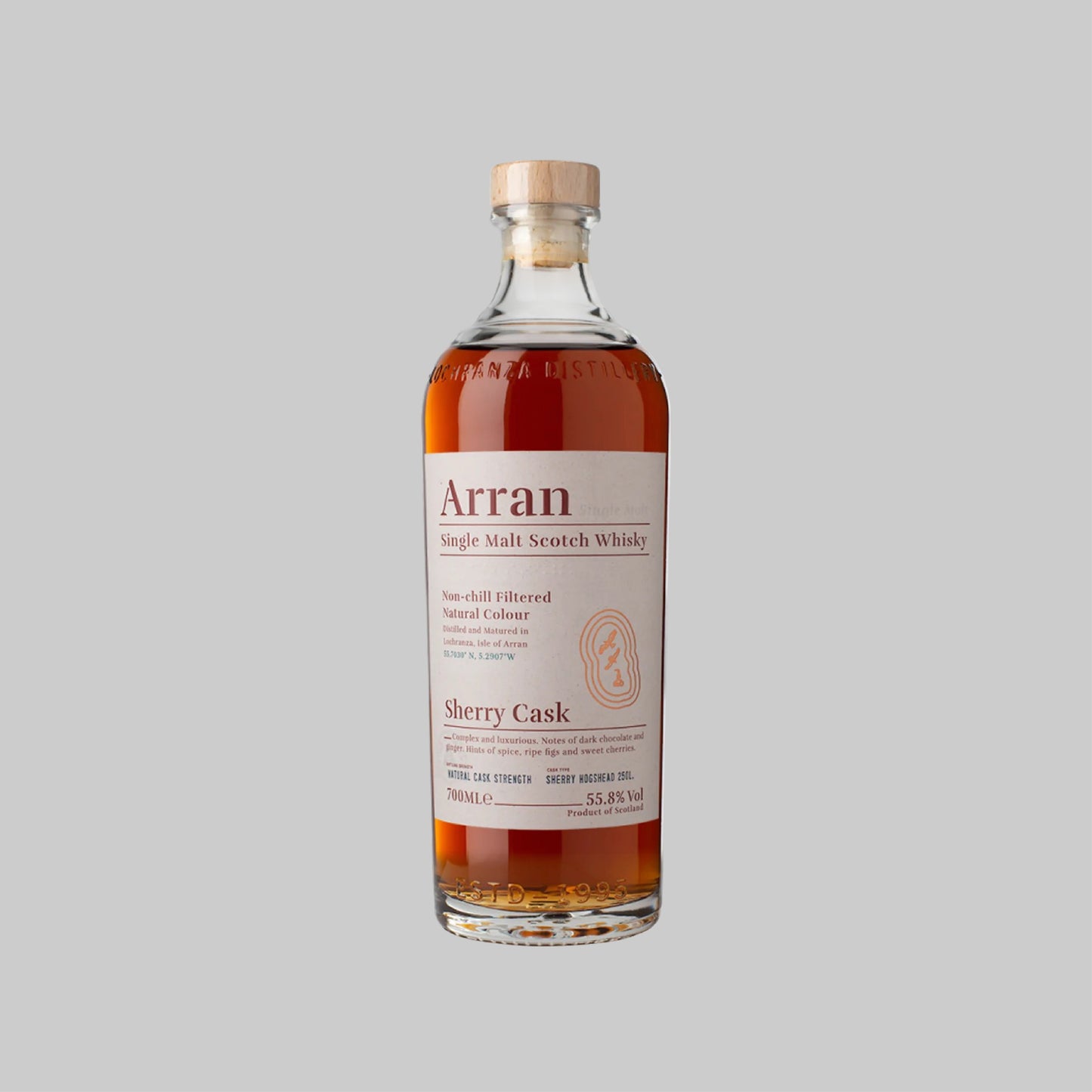 Arran Sherry Cask Finish Single Malt Scotch Whisky 700ml 55.8% | TIME2DRINK