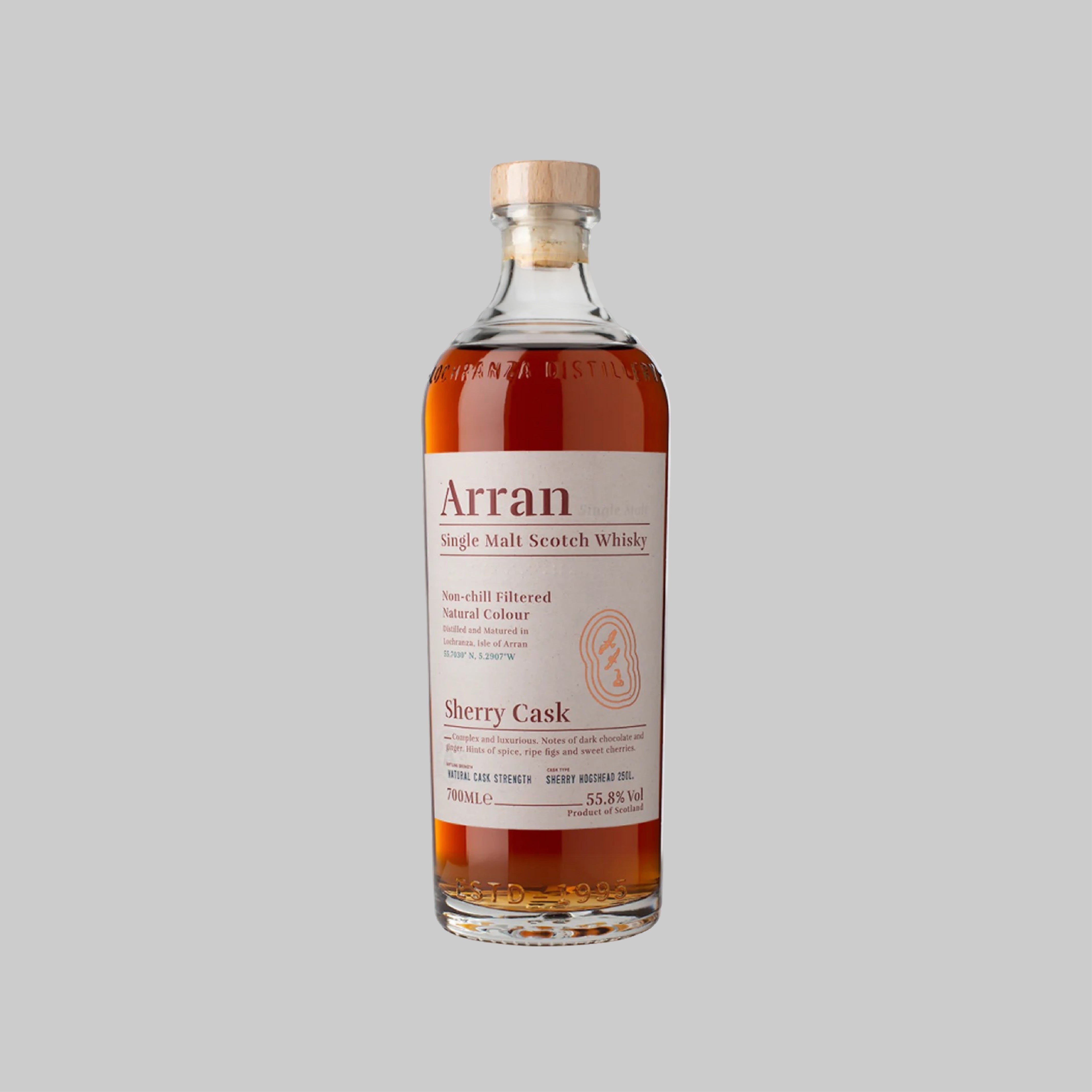 Arran Sherry Cask Finish Single Malt Scotch Whisky 700ml 55.8% | TIME2DRINK