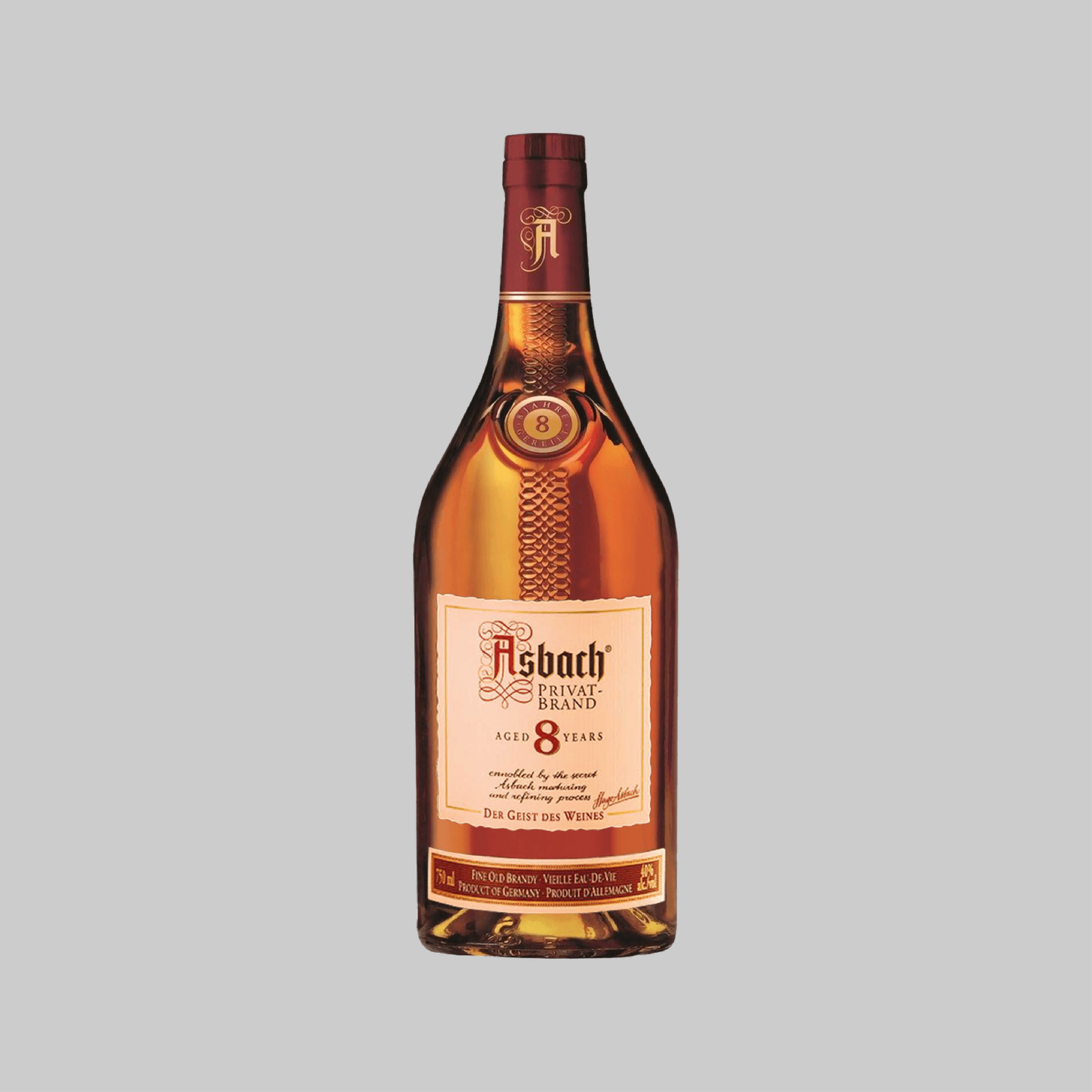 Asbach 8 Years Private Brand Brandy 700ml 38.0% | TIME2DRINK