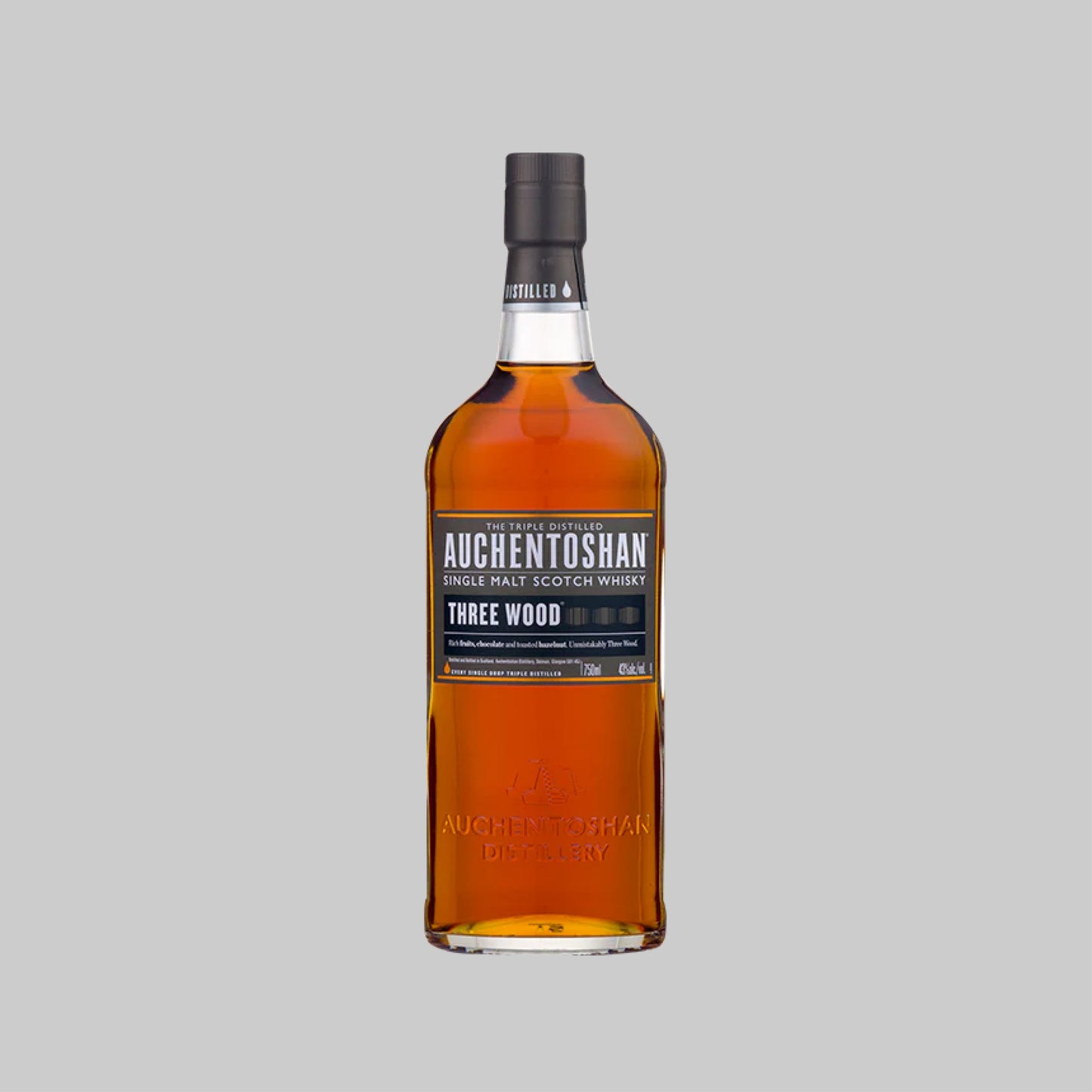 Auchentoshan Three Wood Single Malt Scotch Whisky 700ml 43.0% | TIME2DRINK