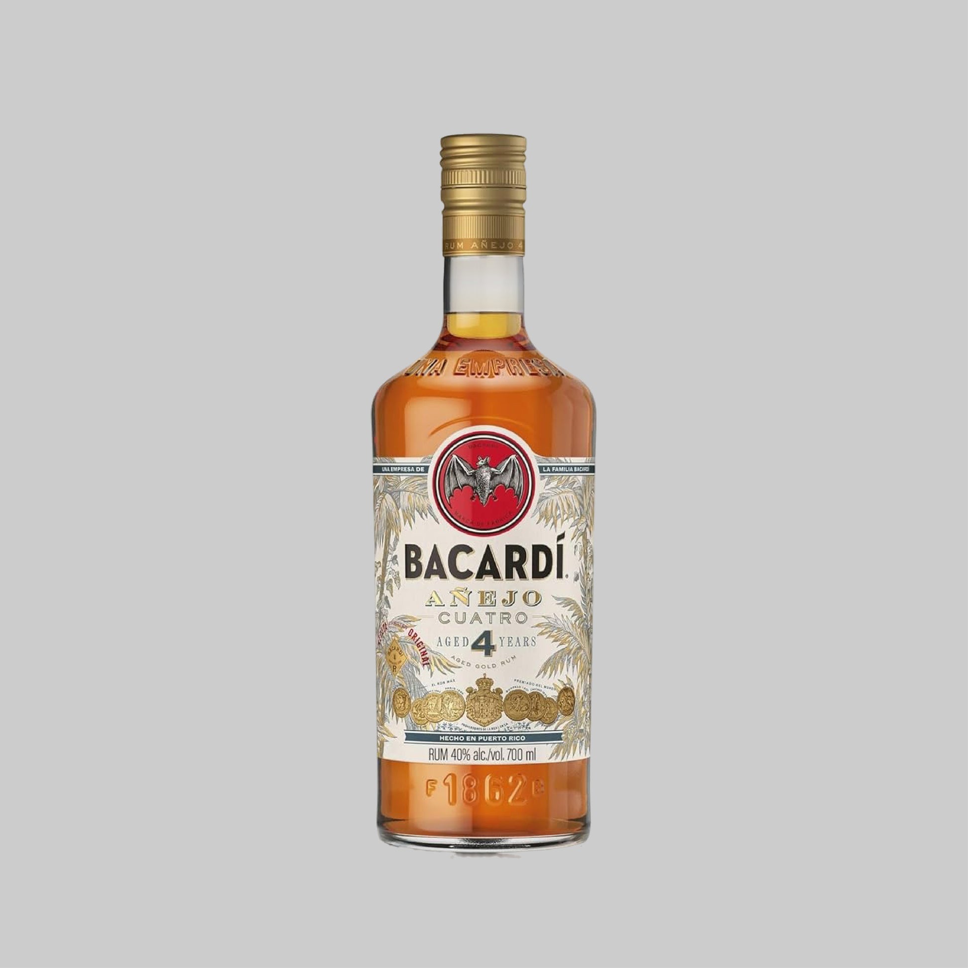 Bacardi Anejo Cuatro 4 Years Rum 700ml 40.0% | TIME2DRINK