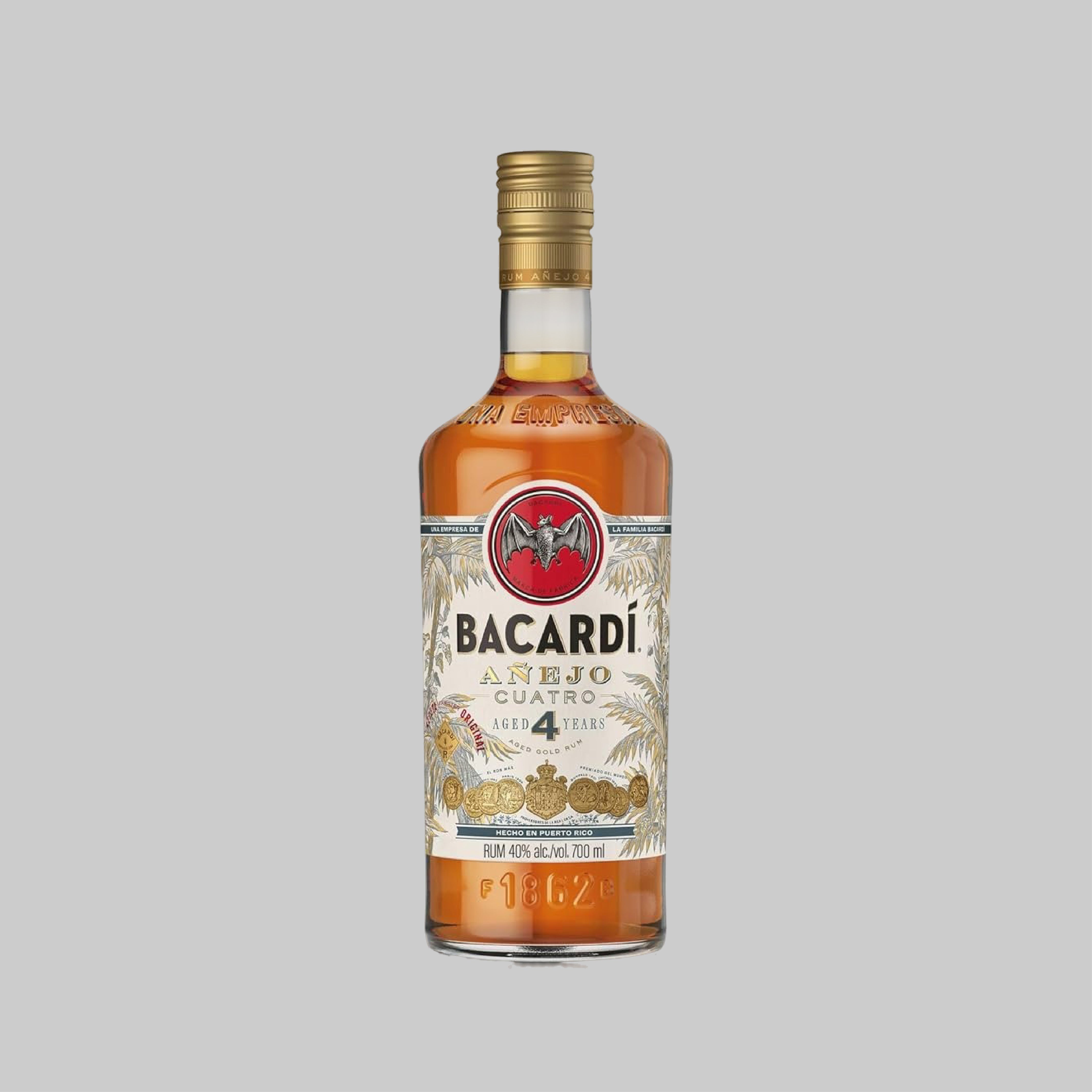 Bacardi Anejo Cuatro 4 Years Rum 700ml 40.0% | TIME2DRINK