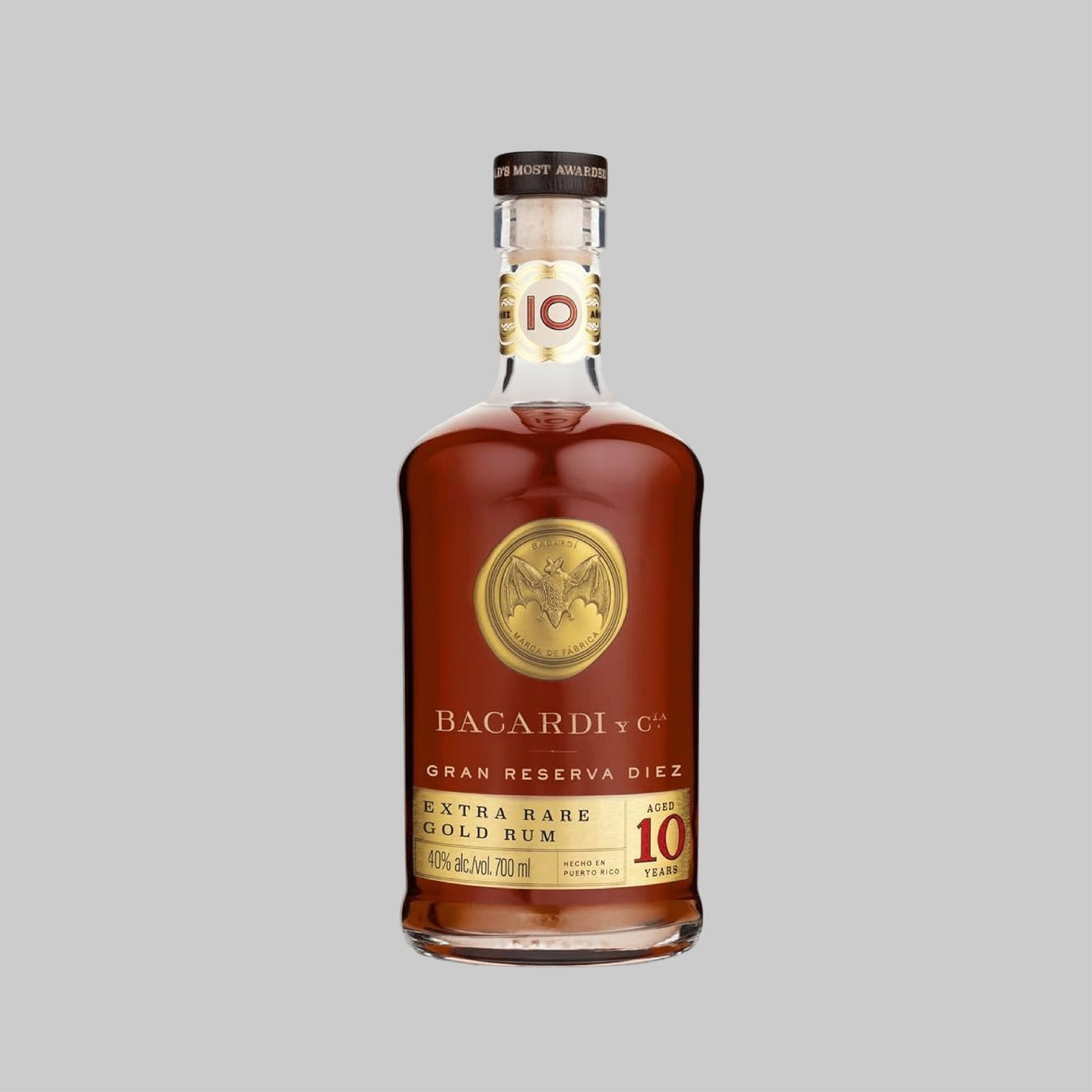 Bacardi Gran Reserva Diez 10 Years Rum 700ml 40.0% | TIME2DRINK