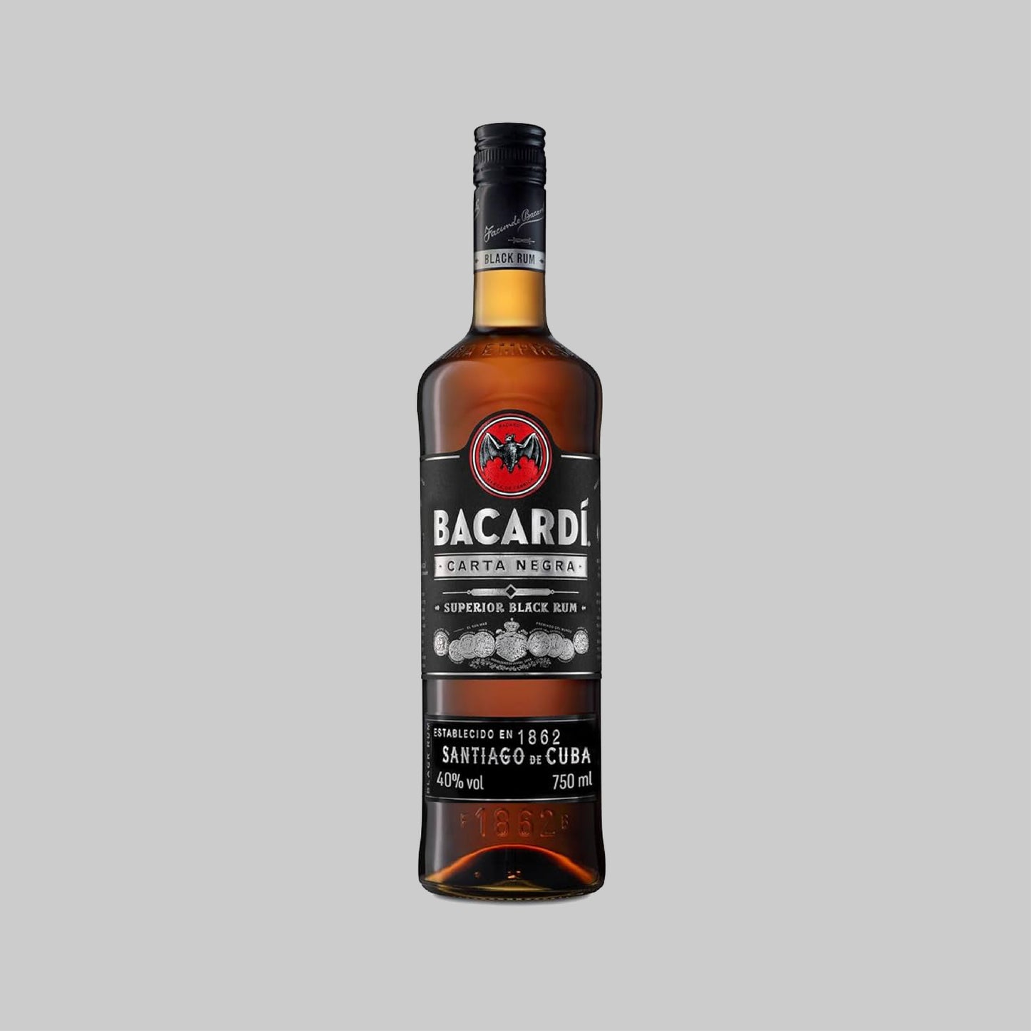 Bacardi Negra Black Rum 750ml 40.0% | TIME2DRINK