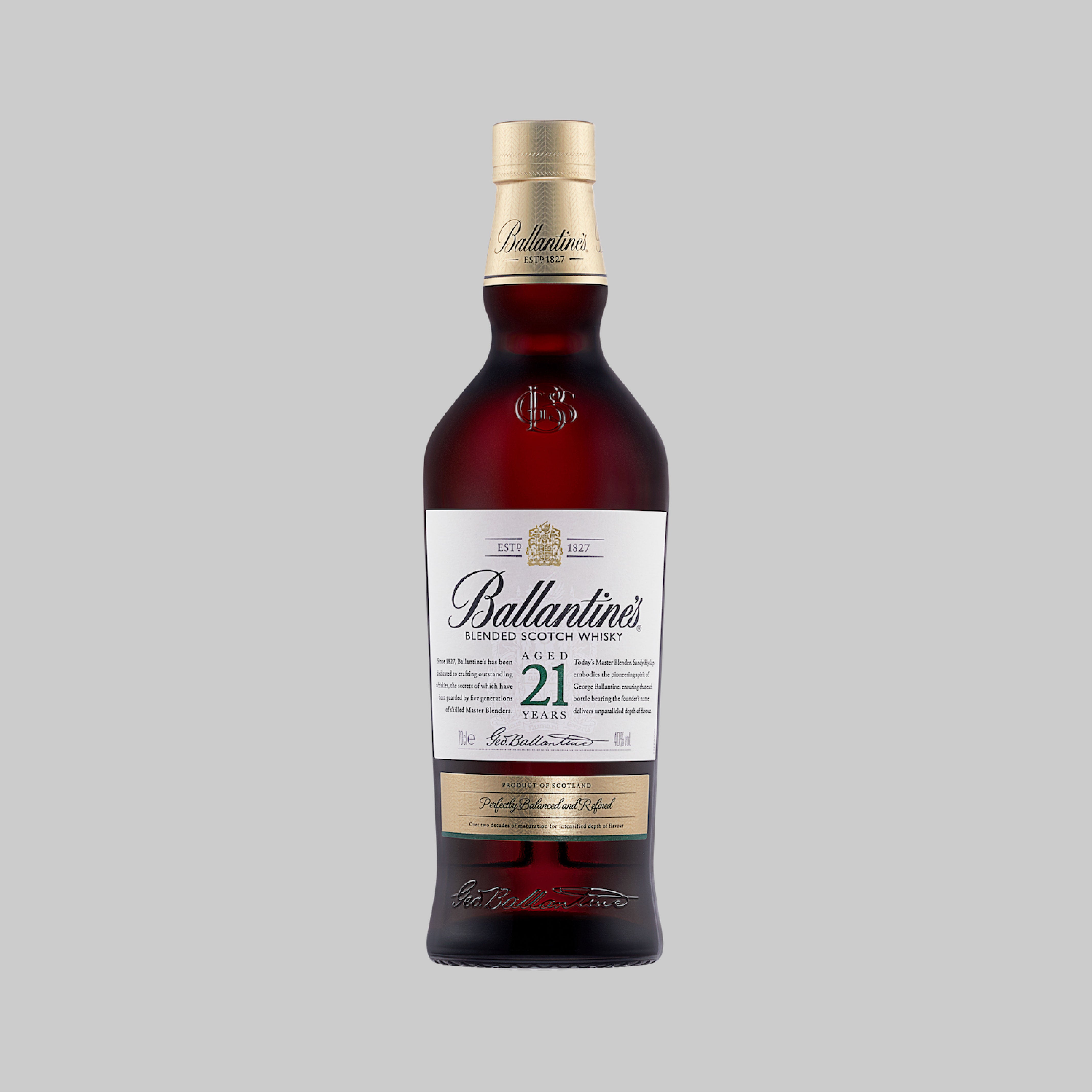 Ballantine's 21 Year Old Blended Scotch Whisky 700ml 40.0