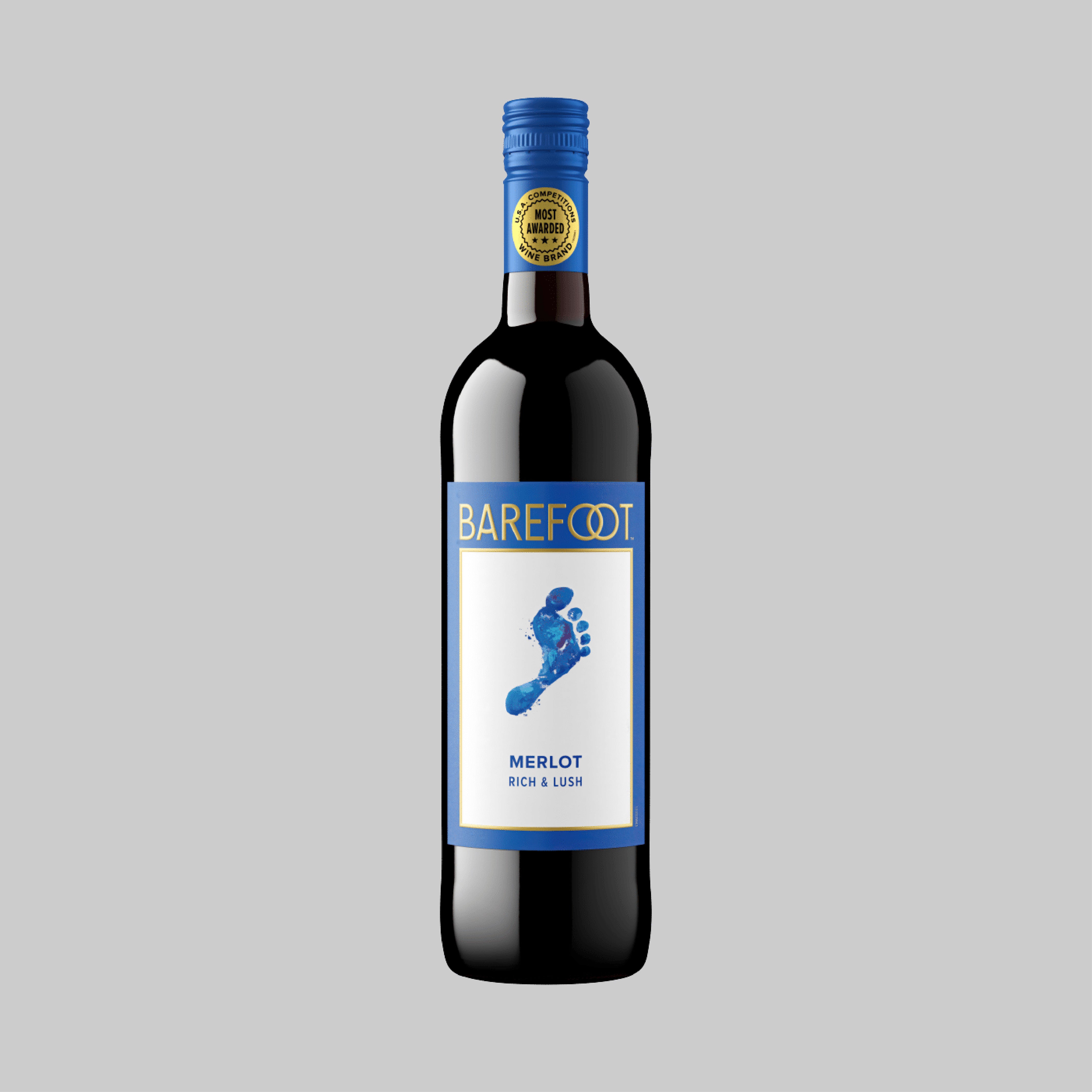 Barefoot Merlot California 750ml 13.5% | TIME2DRINK