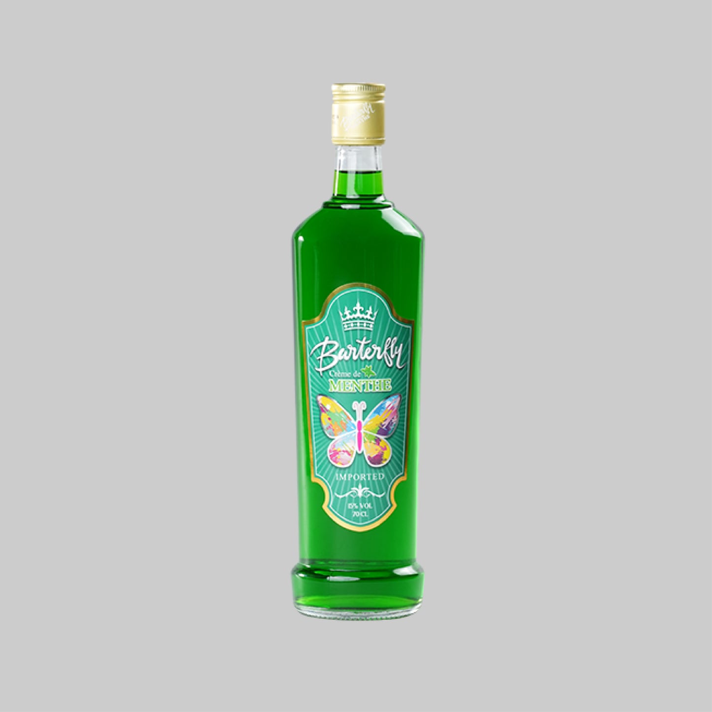 Barterfly Creme De Menthe Green 700ml 25.0% | TIME2DRINK