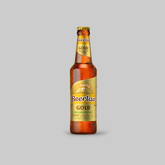 Beerlao Gold Lager Bottle 330ml 5.0% | TIME2DRINK