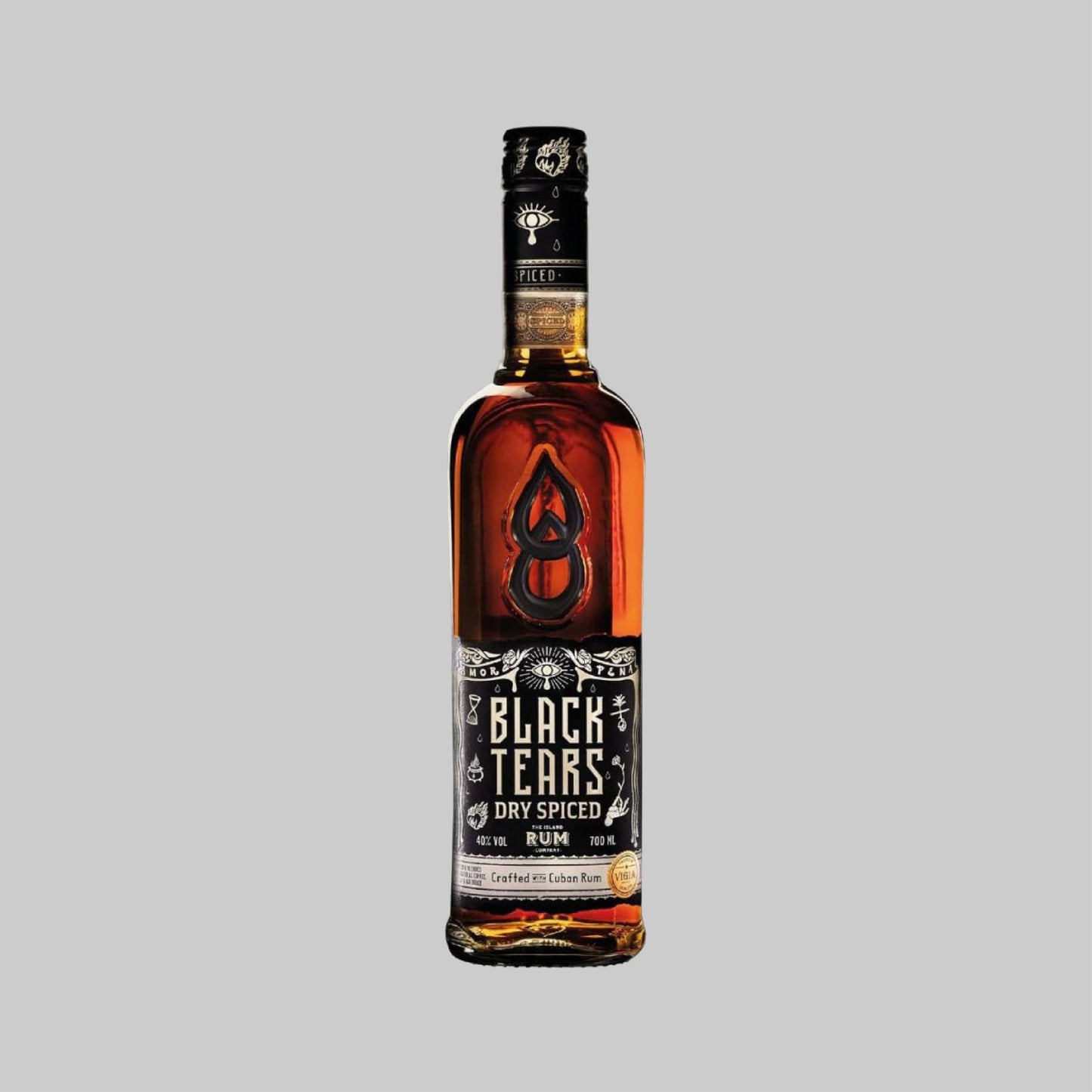 Black Tears Dry Spiced Rum 700ml 40.0% | TIME2DRINK