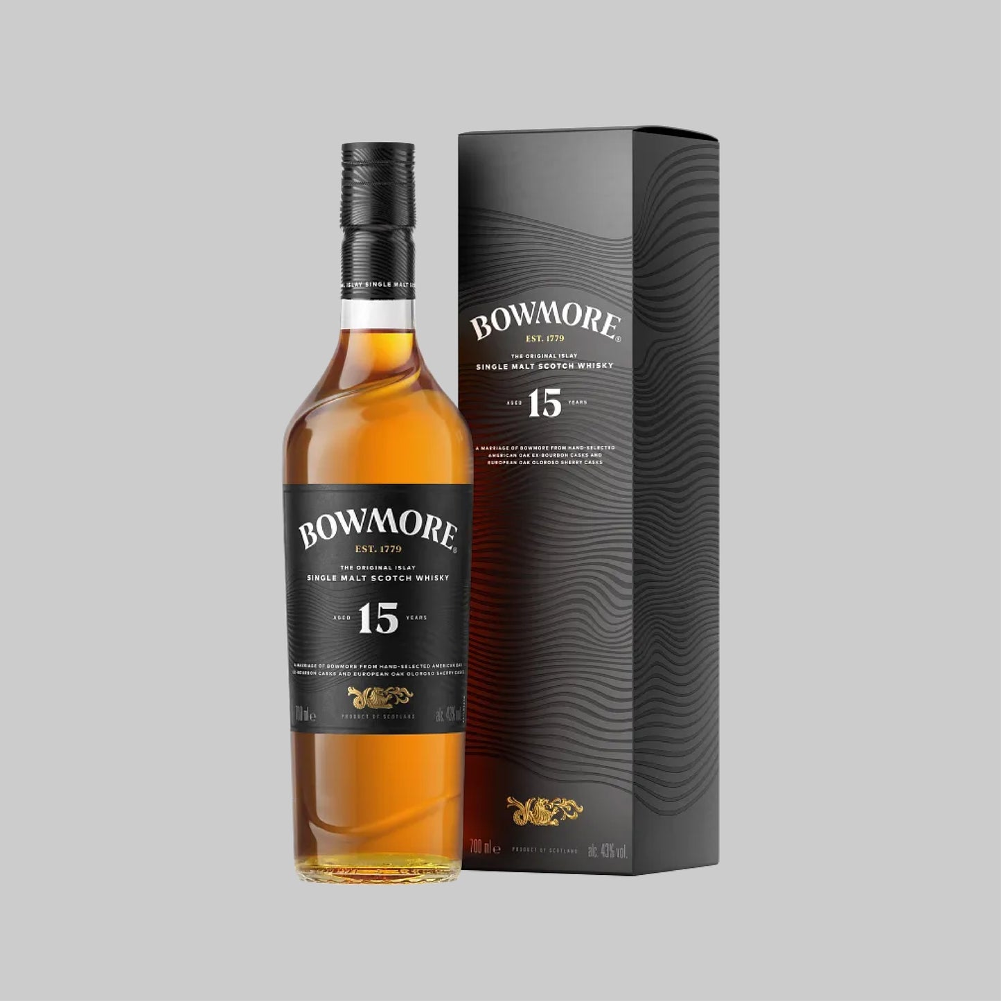 Bowmore 15 Years Single Malt Scotch Whisky 700ml 43.0% | TIME2DRINK