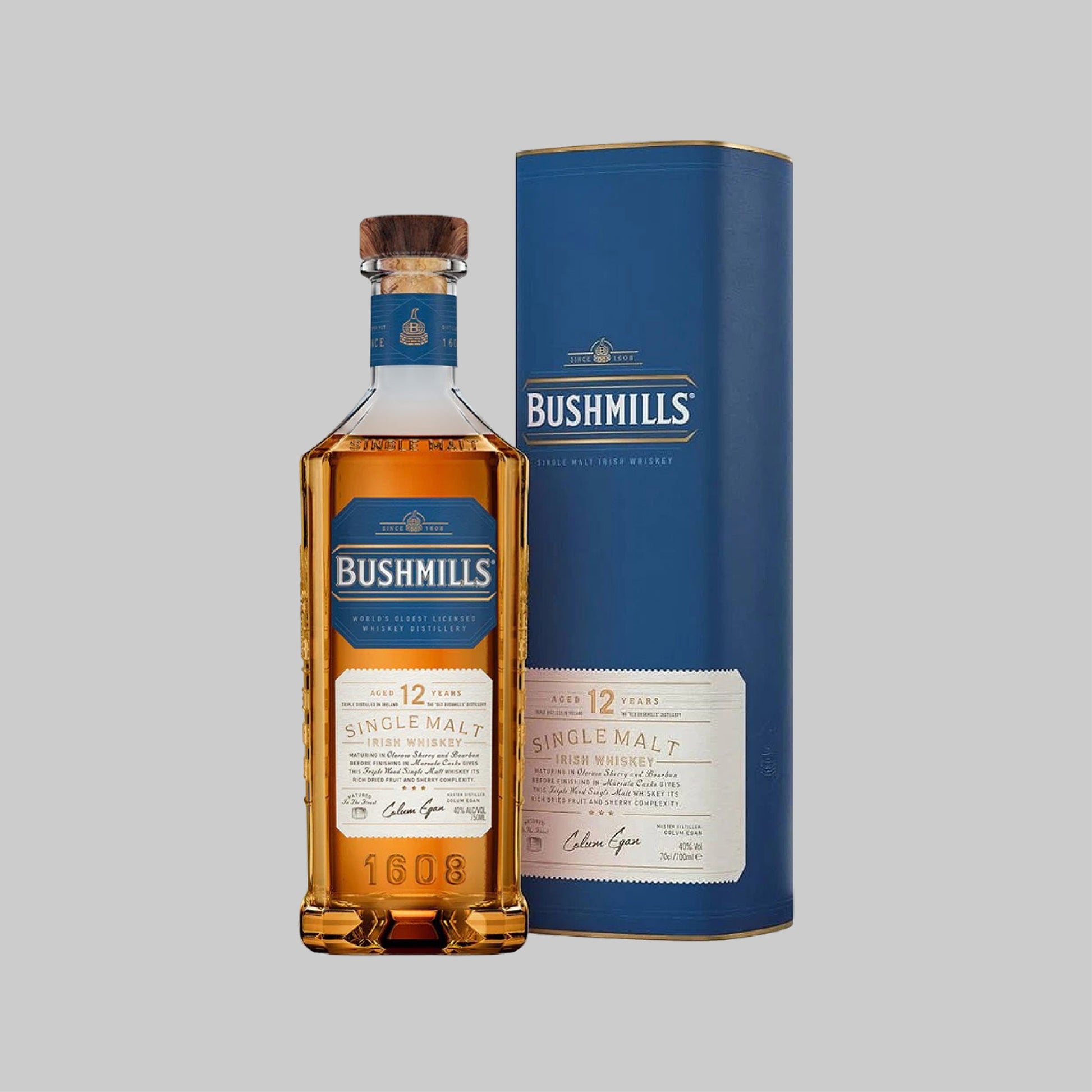 Bushmills 12 Years Old Single Malt Irish Whiskey 700ml 40.0% | TIME2DRINK