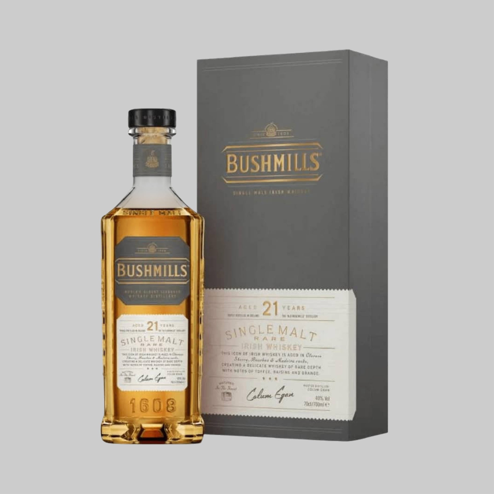 Bushmills 21 Years Old Single Malt Irish Whiskey 700ml 40.0% | TIME2DRINK