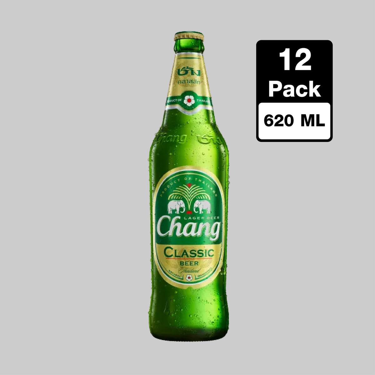 Chang Classic Beer Large Bottle 12x620ml 5.0% | TIME2DRINK