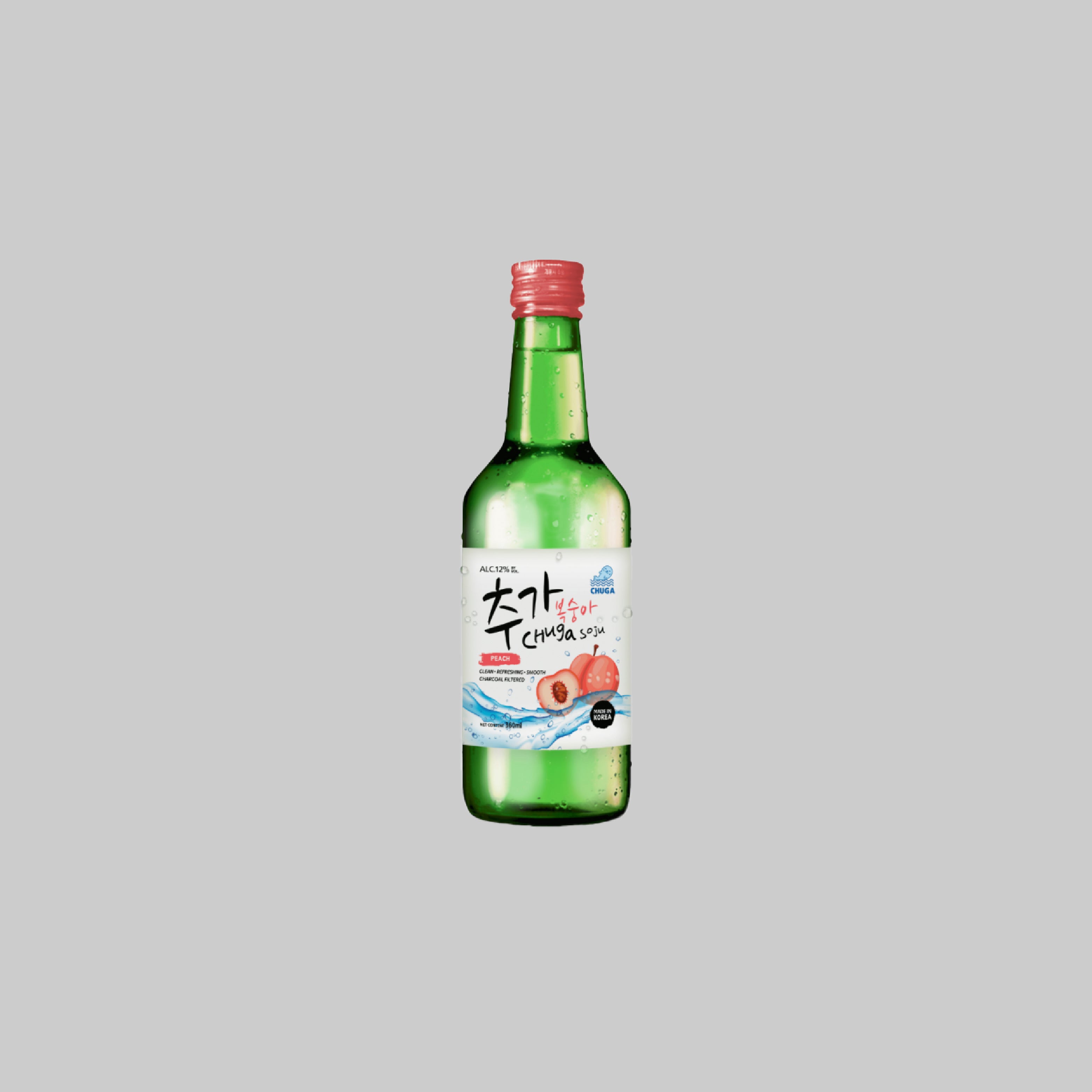 Chuga Soju Peach 360ml 12% | TIME2DRINK