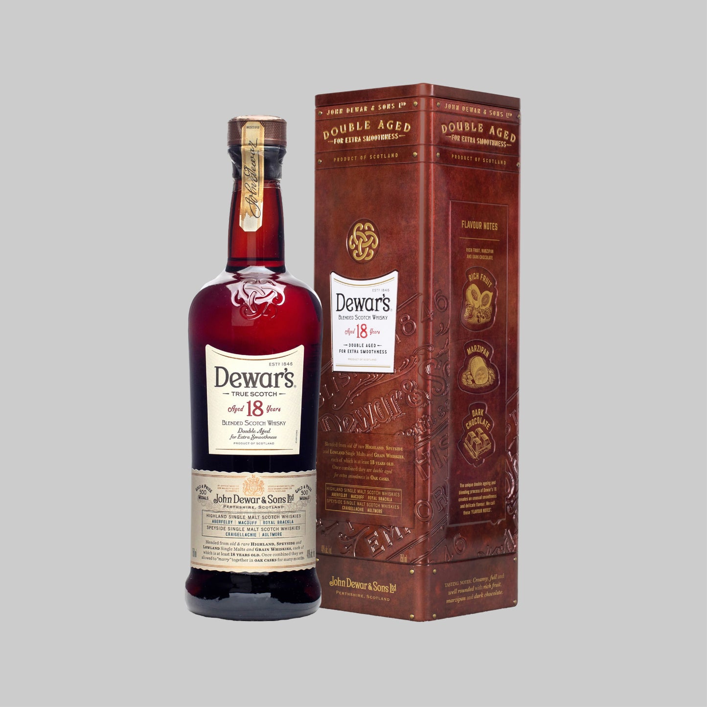 Dewar's 18 Years Blended Scotch Whisky 750ml 40.0% | TIME2DRINK