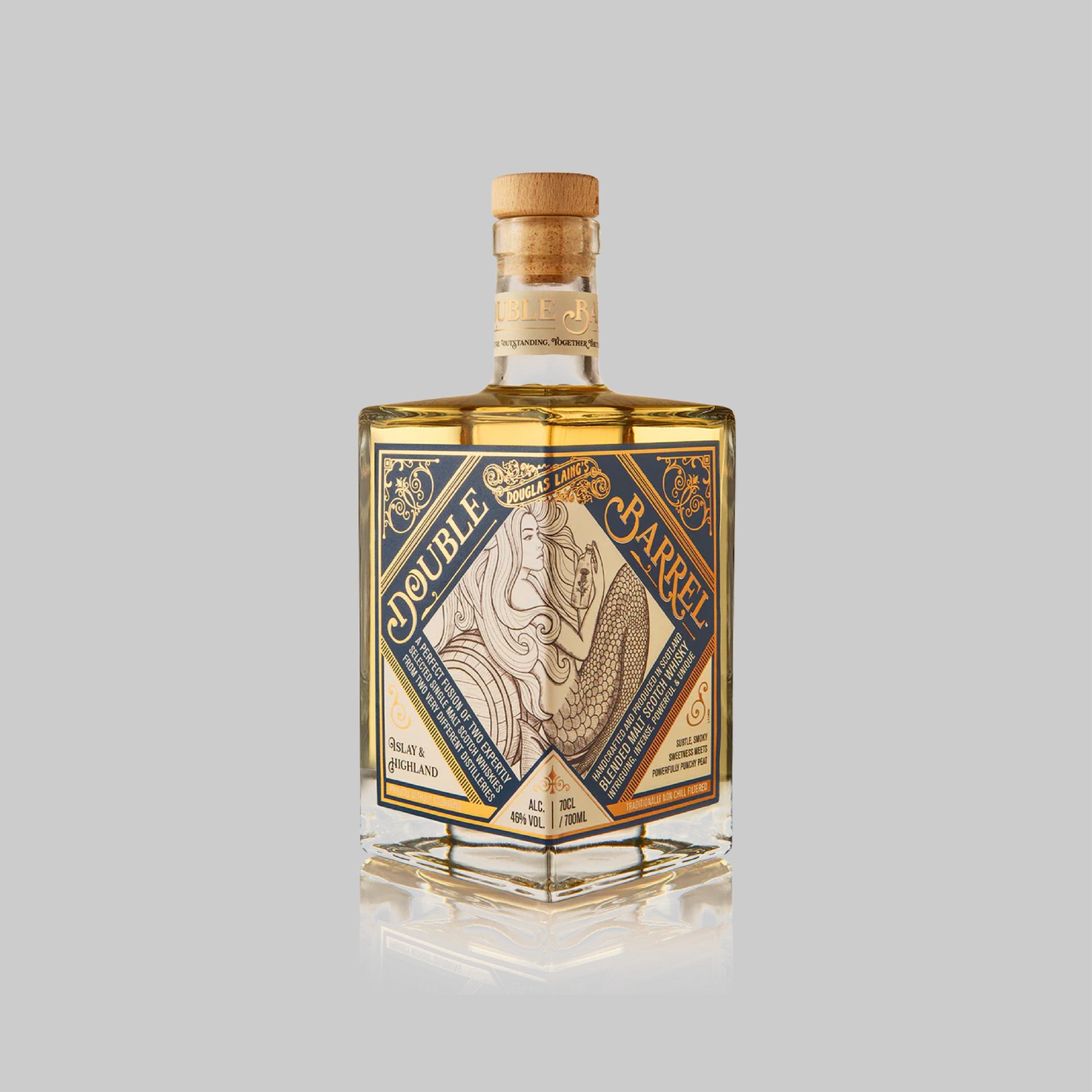 Douglas Laing Double Barrel Islay & Highland Blended Malt Scotch Whisky 700ml 46.0% | TIME2DRINK
