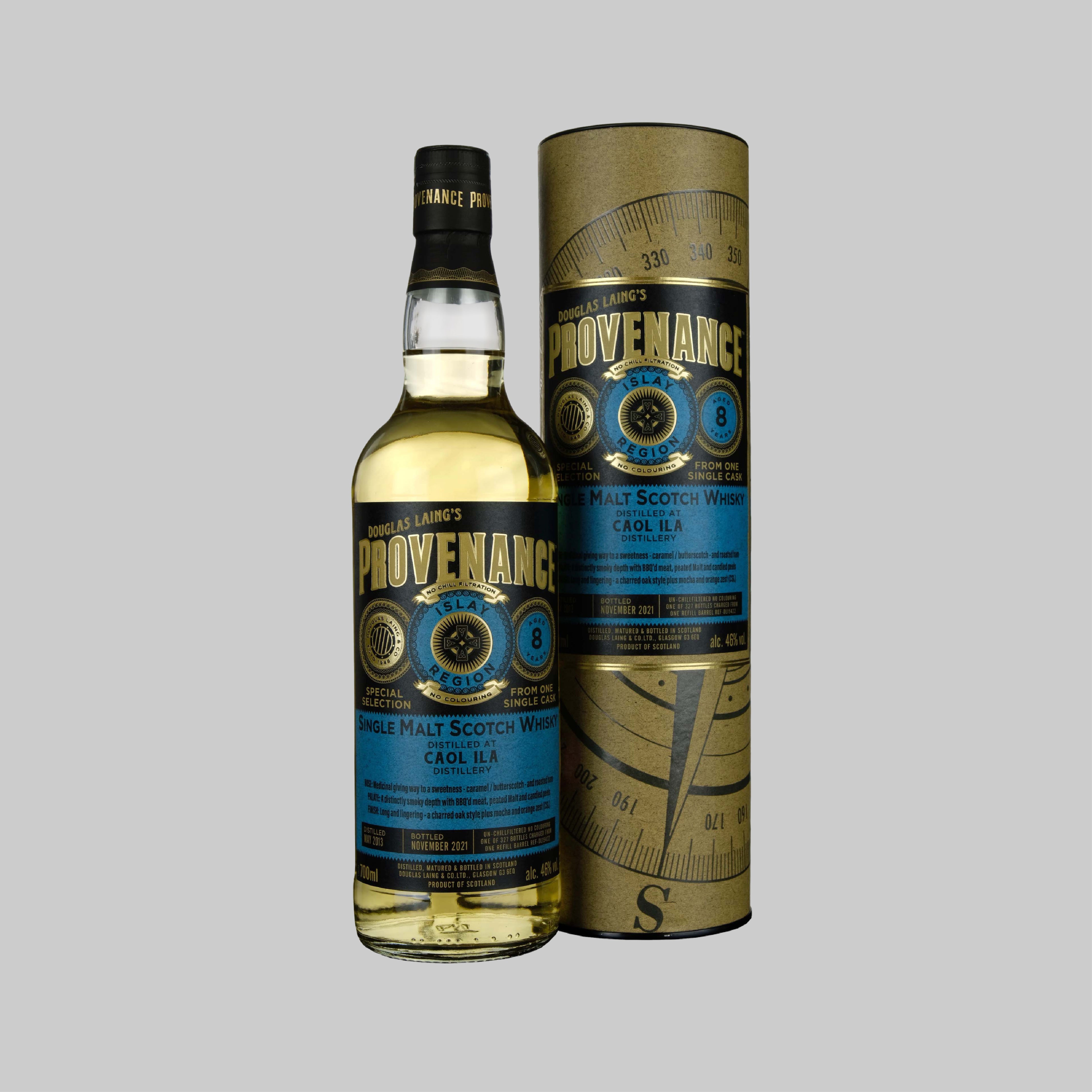 Douglas Laing Provenance Caol Ila 8 Years Single Malt Scotch Whisky 700ml 46.0% | TIME2DRINK