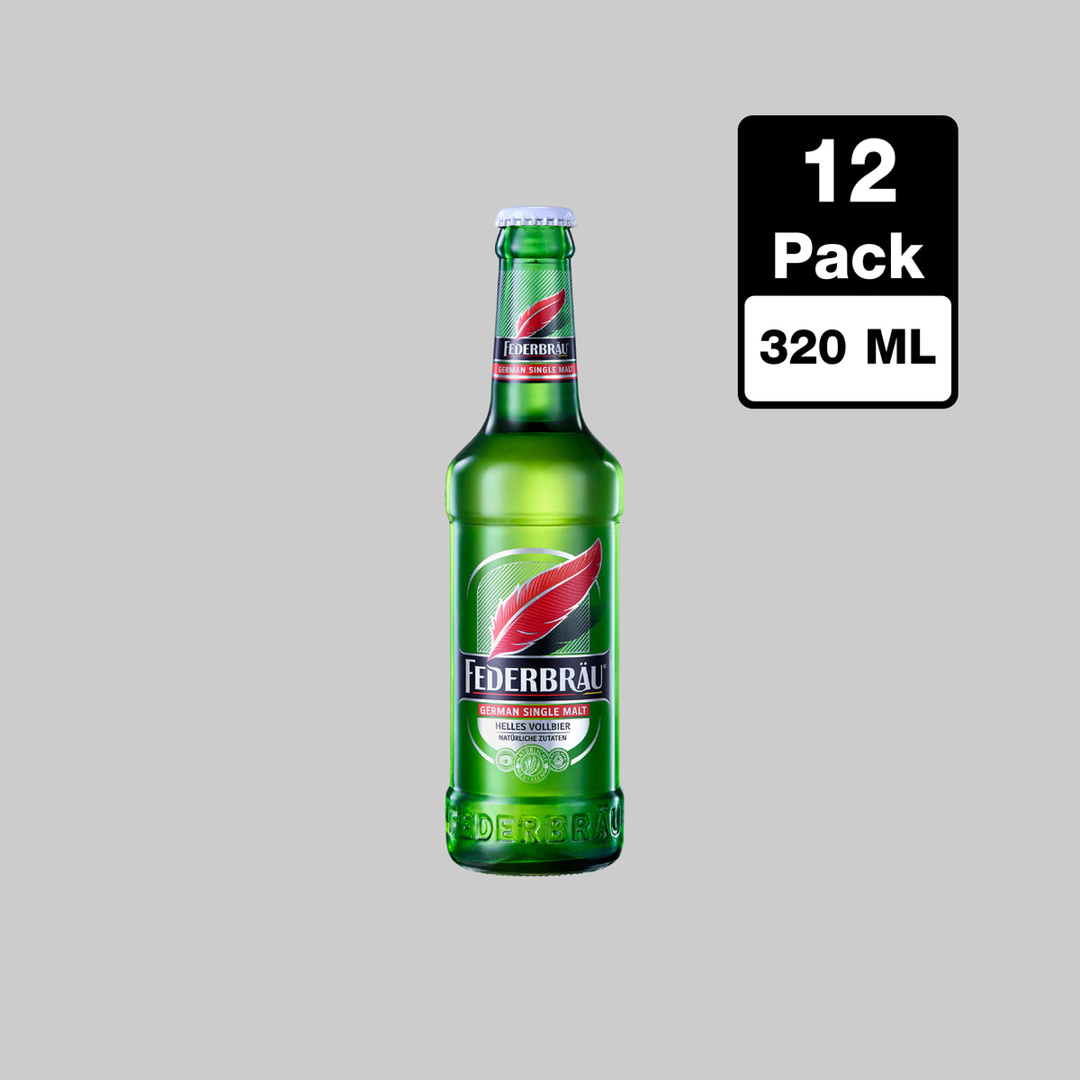 Federbräu German Single Malt Beer Small Bottle 12x320ml 5.0% | TIME2DRINK