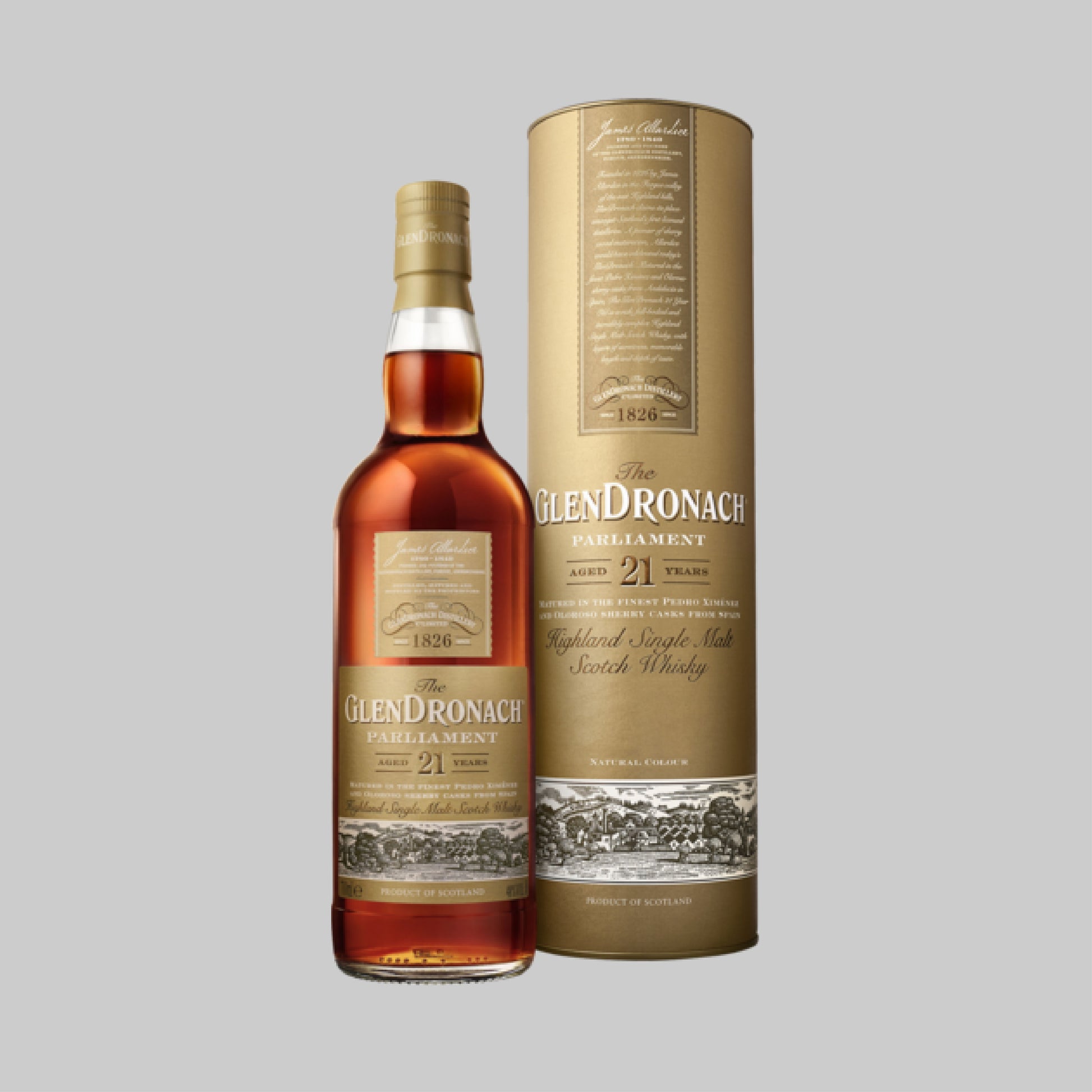 GlenDronach Parliament 21 Years Single Malt Scotch Whisky 700ml 48.0% | TIME2DRINK