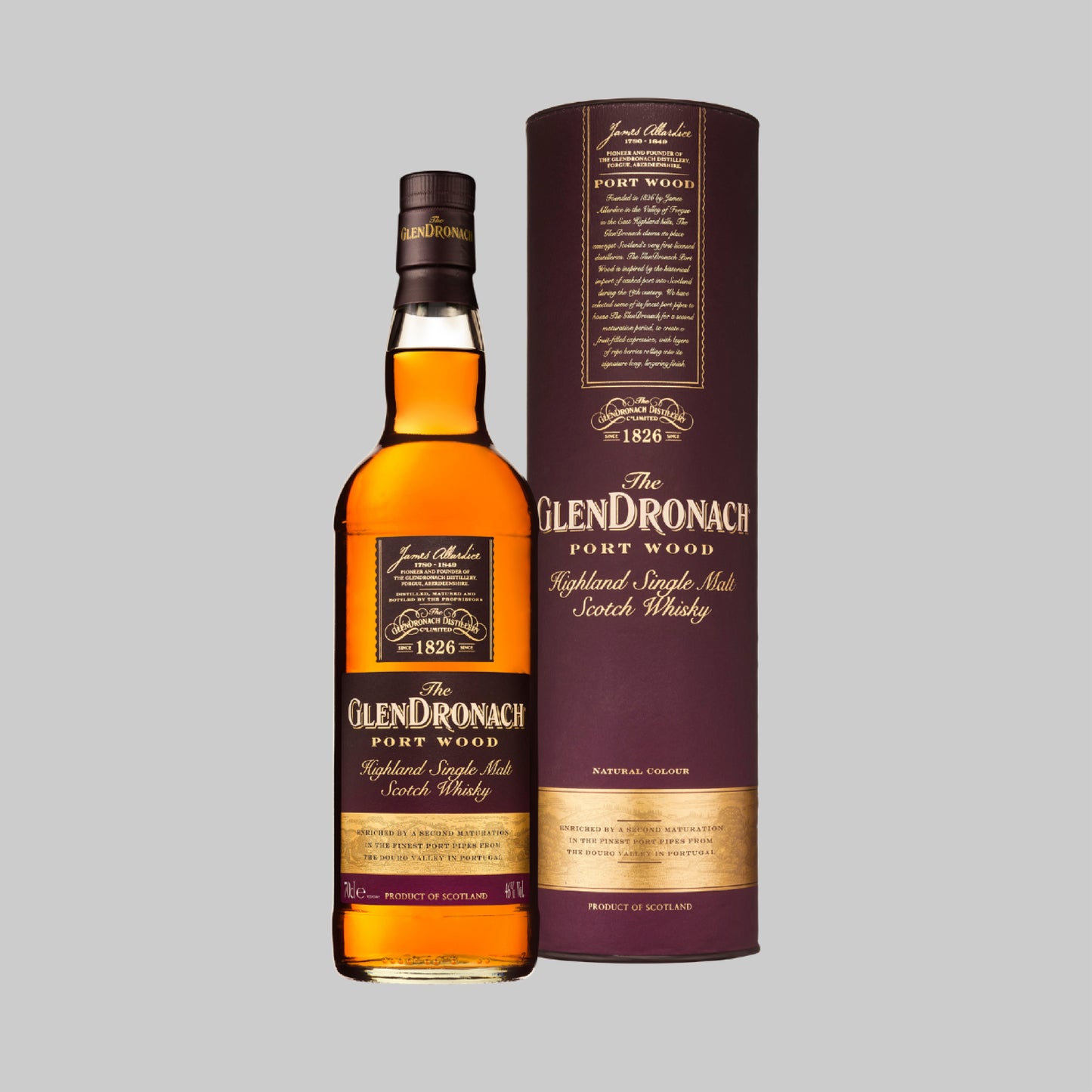GlenDronach Traditional Peated Single Malt Scotch Whisky 700ml 48.0% | TIME2DRINK