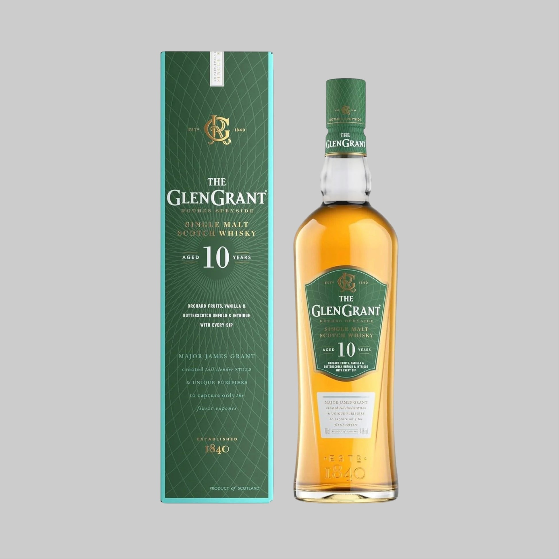 Glen Grant 10 Years Single Malt Scotch Whisky 700ml 40.0% | TIME2DRINK