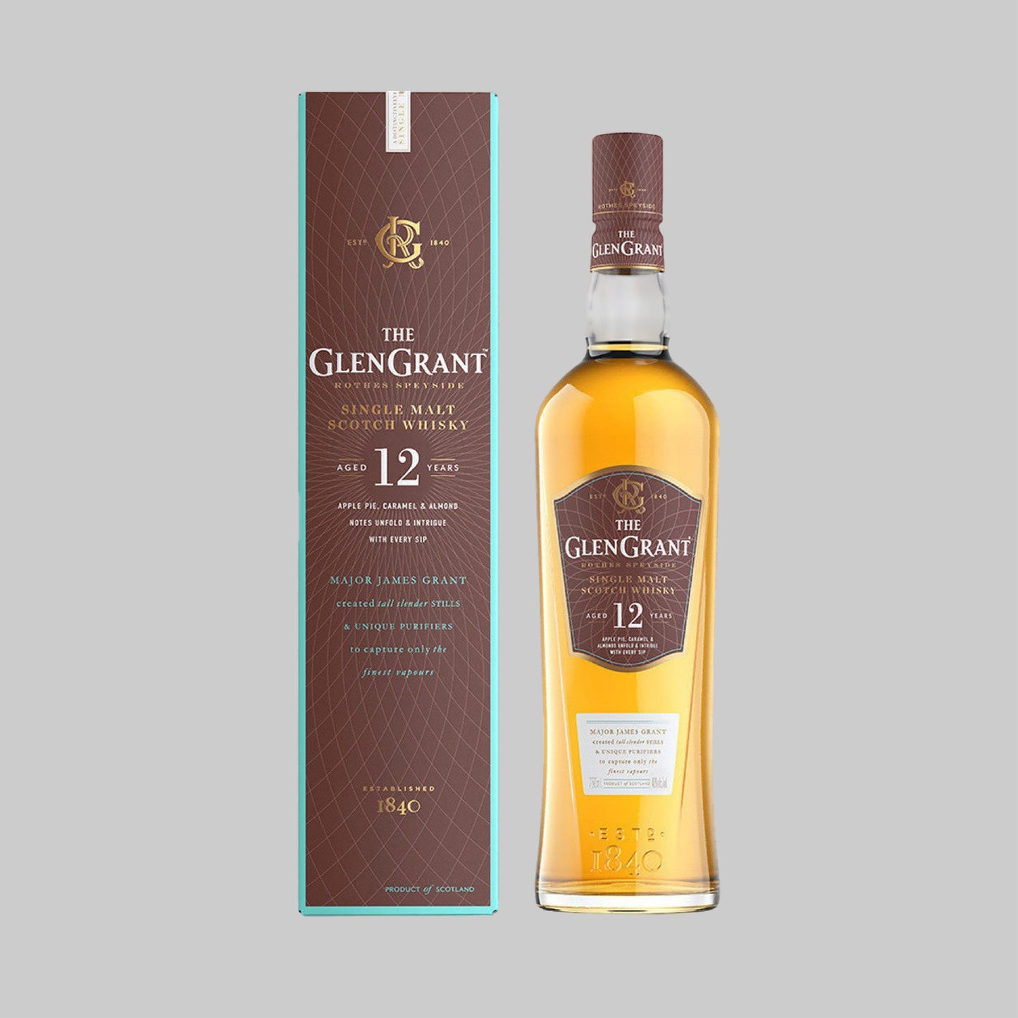 Glen Grant 12 Years Single Malt Scotch Whisky 700ml 43.0% | TIME2DRINK