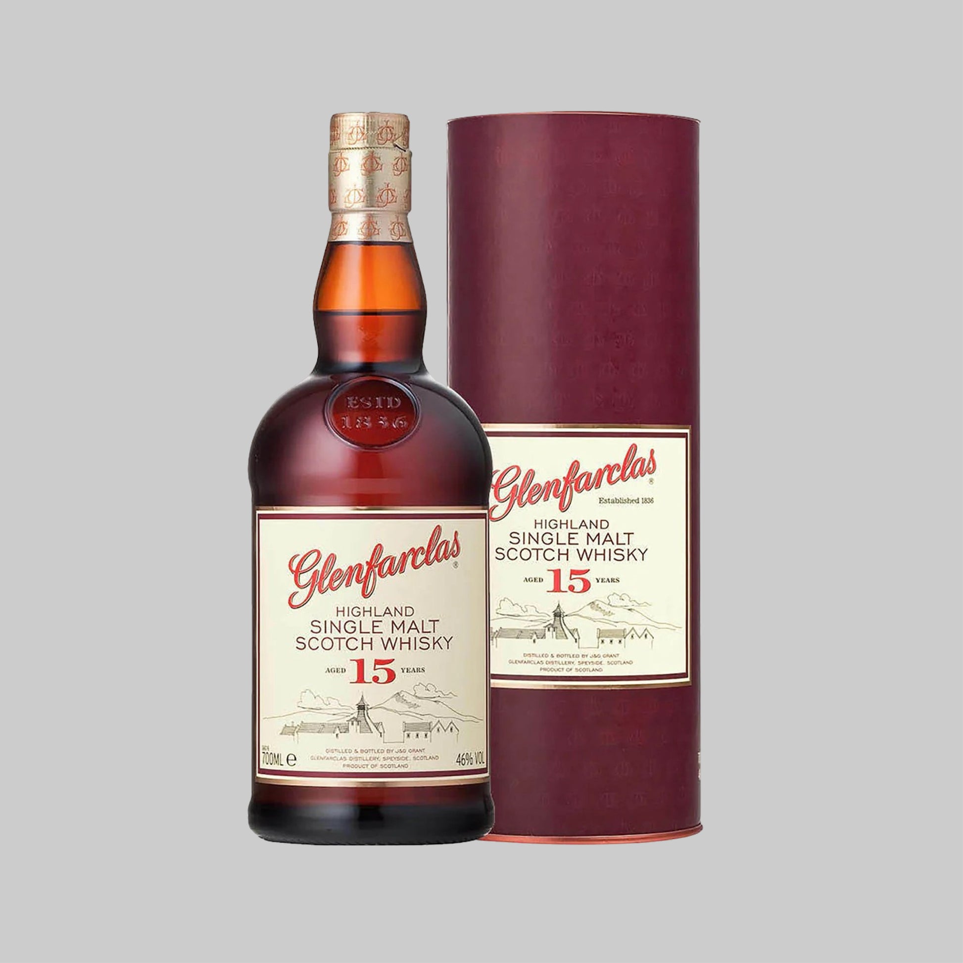Glenfarclas 15 Years Single Malt Scotch Whisky 700ml 46.0% | TIME2DRINK