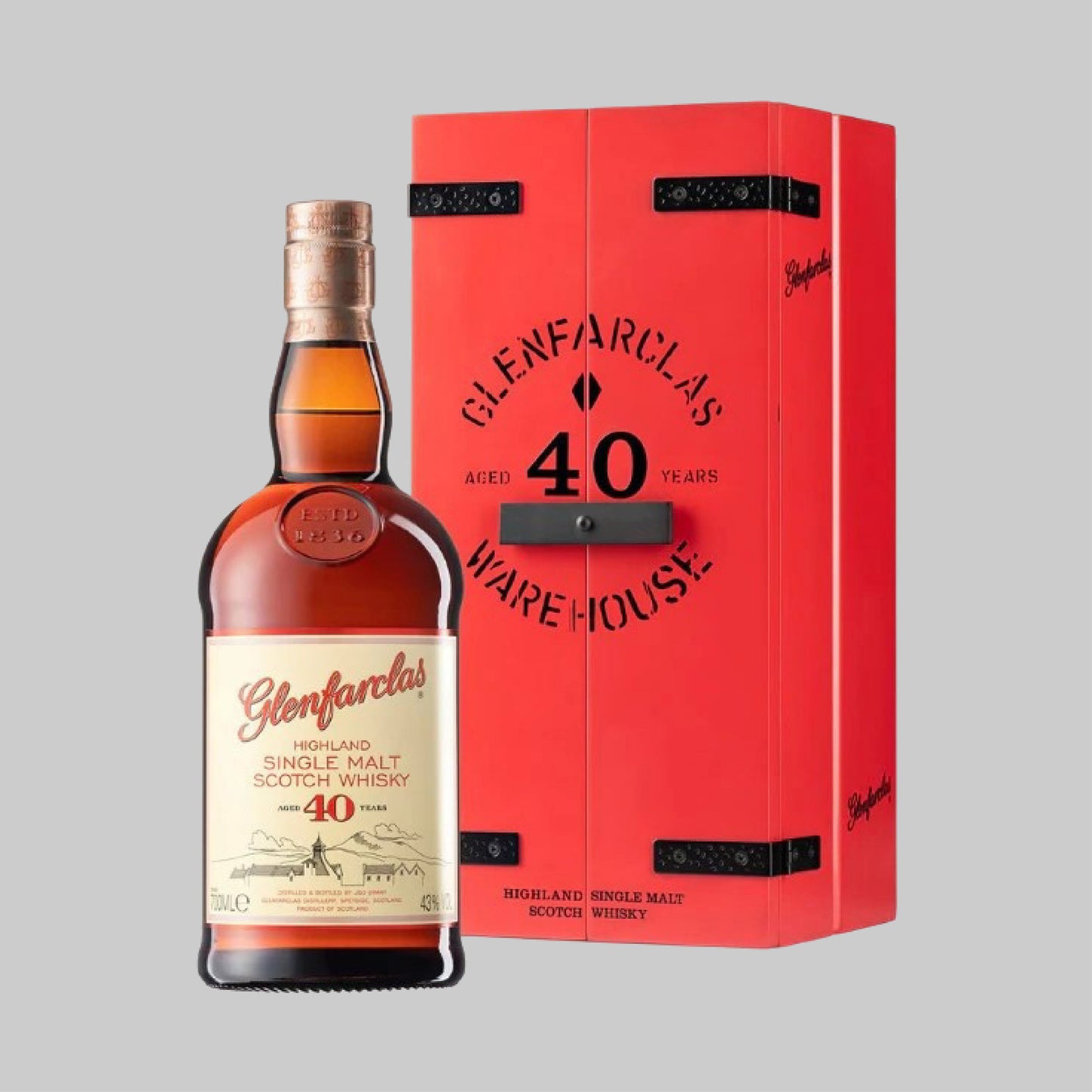 Glenfarclas 40 Years Single Malt Scotch Whisky 700ml 43.0% | TIME2DRINK