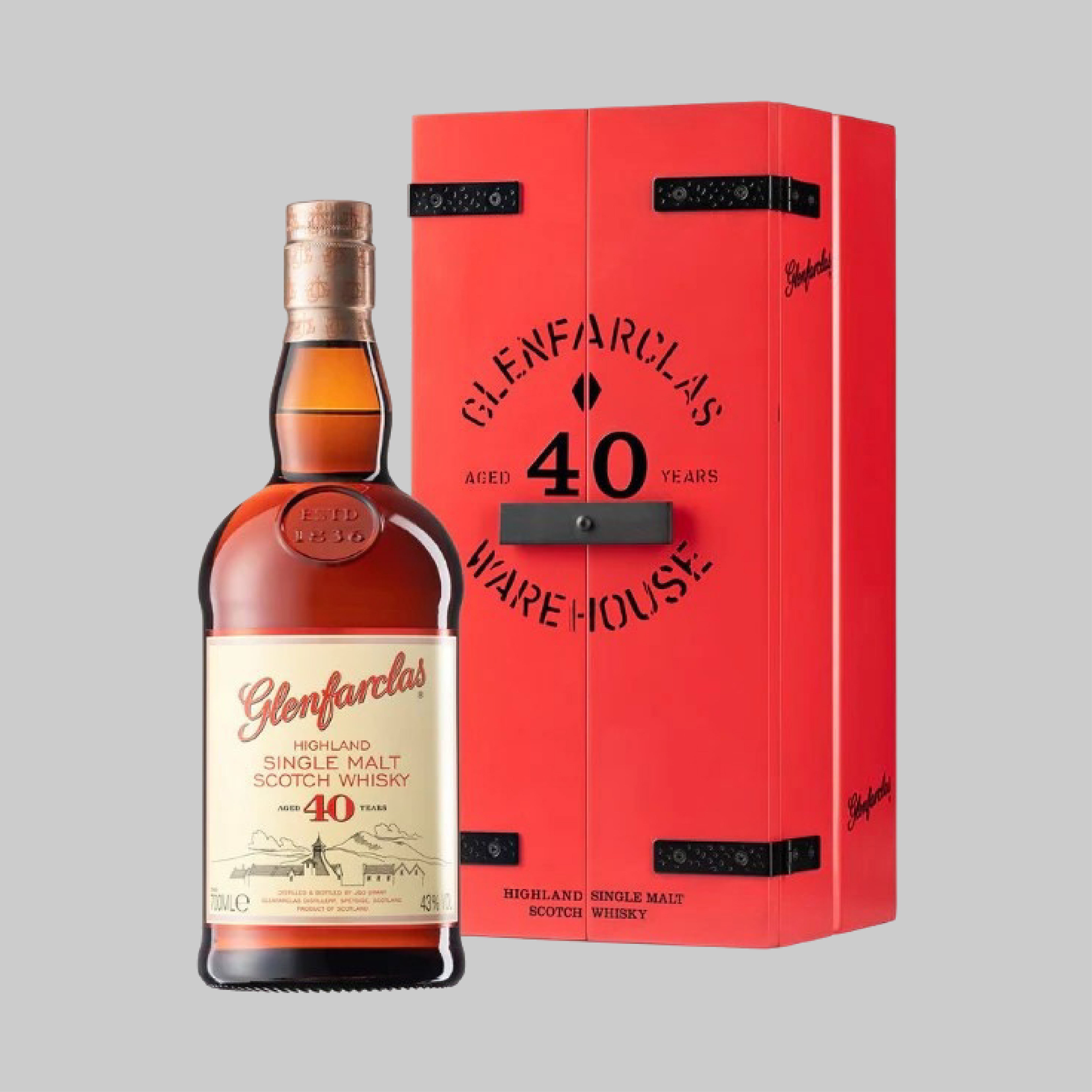 Glenfarclas 40 Years Single Malt Scotch Whisky 700ml 43.0% | TIME2DRINK