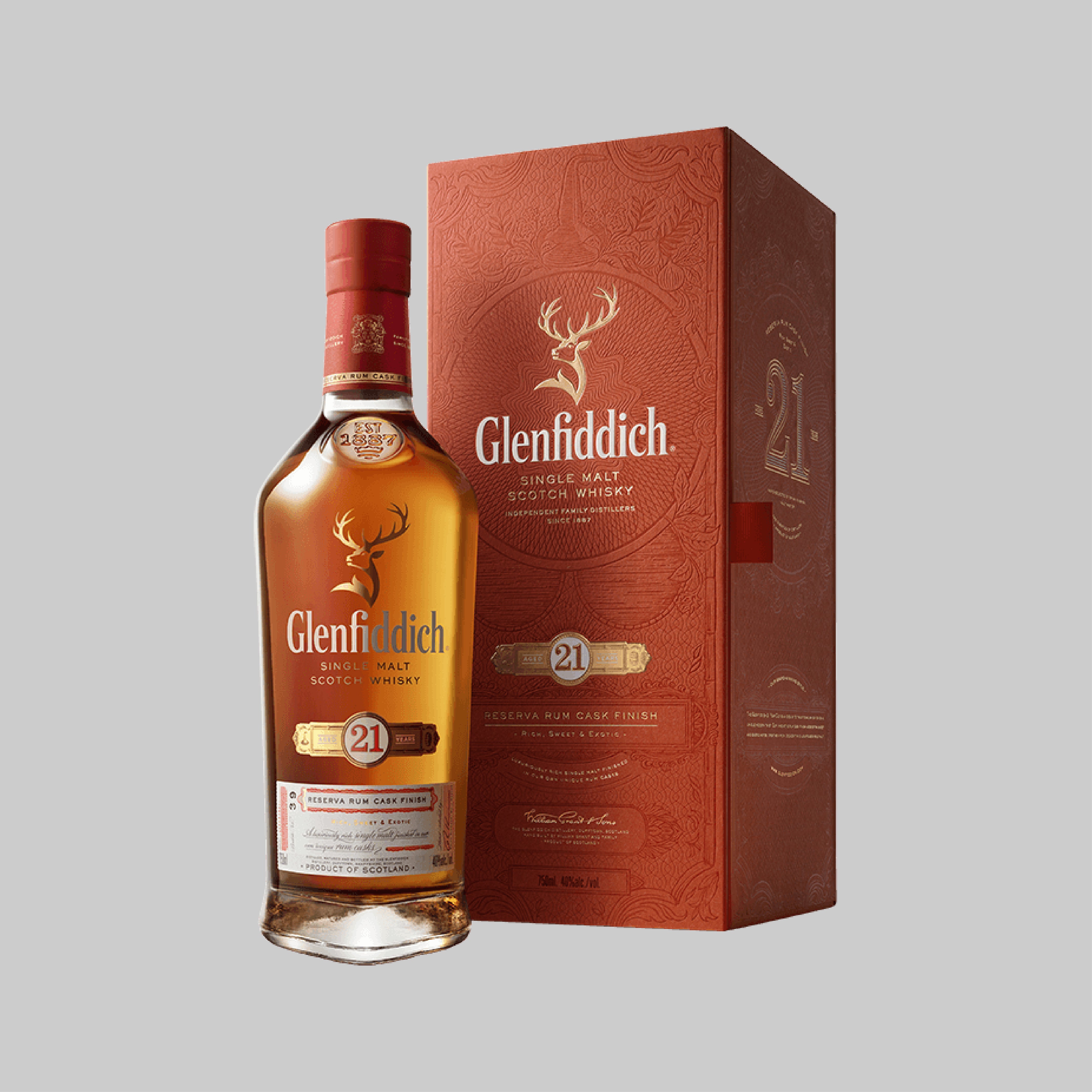 Glenfiddich 21 Years Single Malt Scotch Whisky 700ml 40.0% | TIME2DRINK