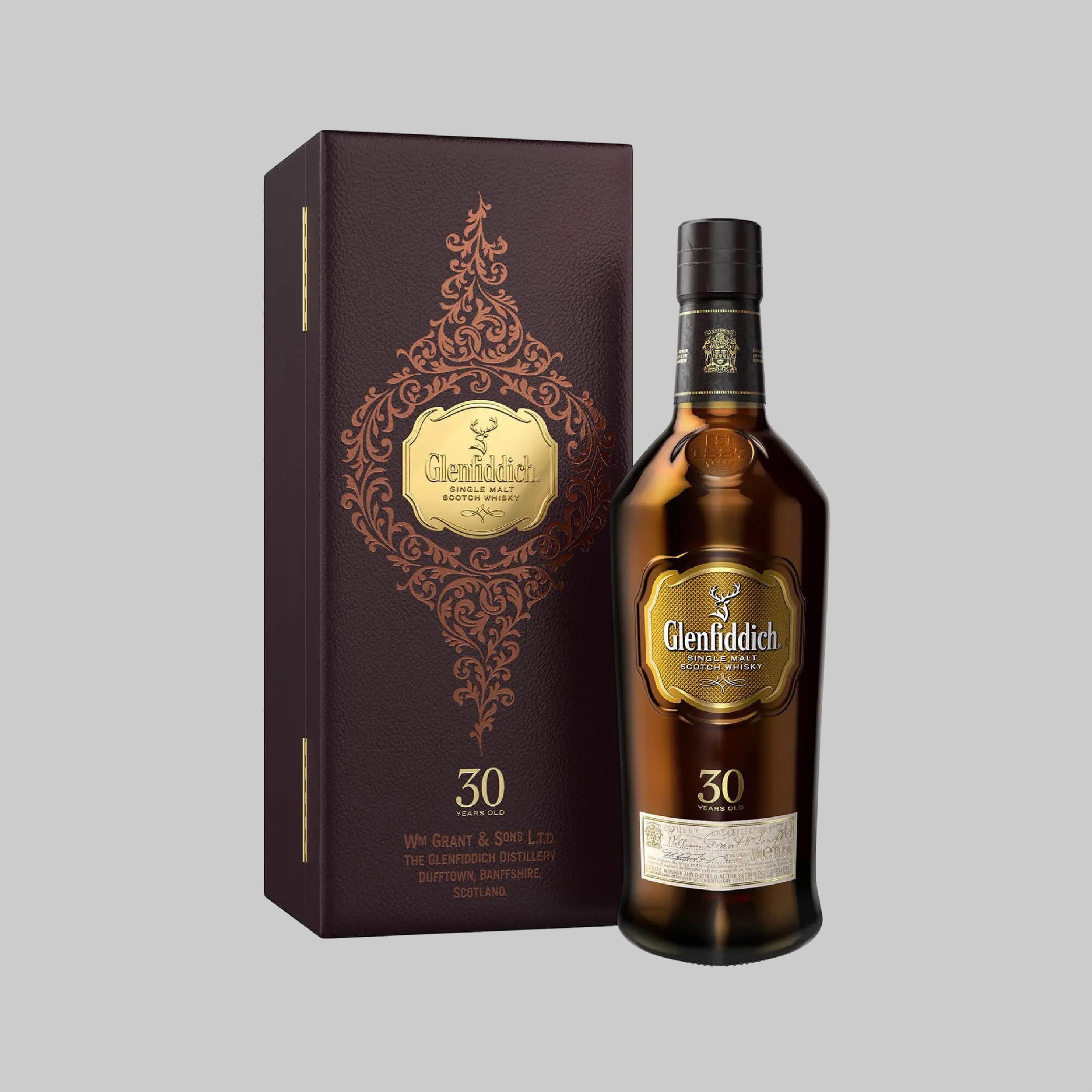 Glenfiddich 30 Years Single Malt Scotch Whisky 700ml 43.0% | TIME2DRINK